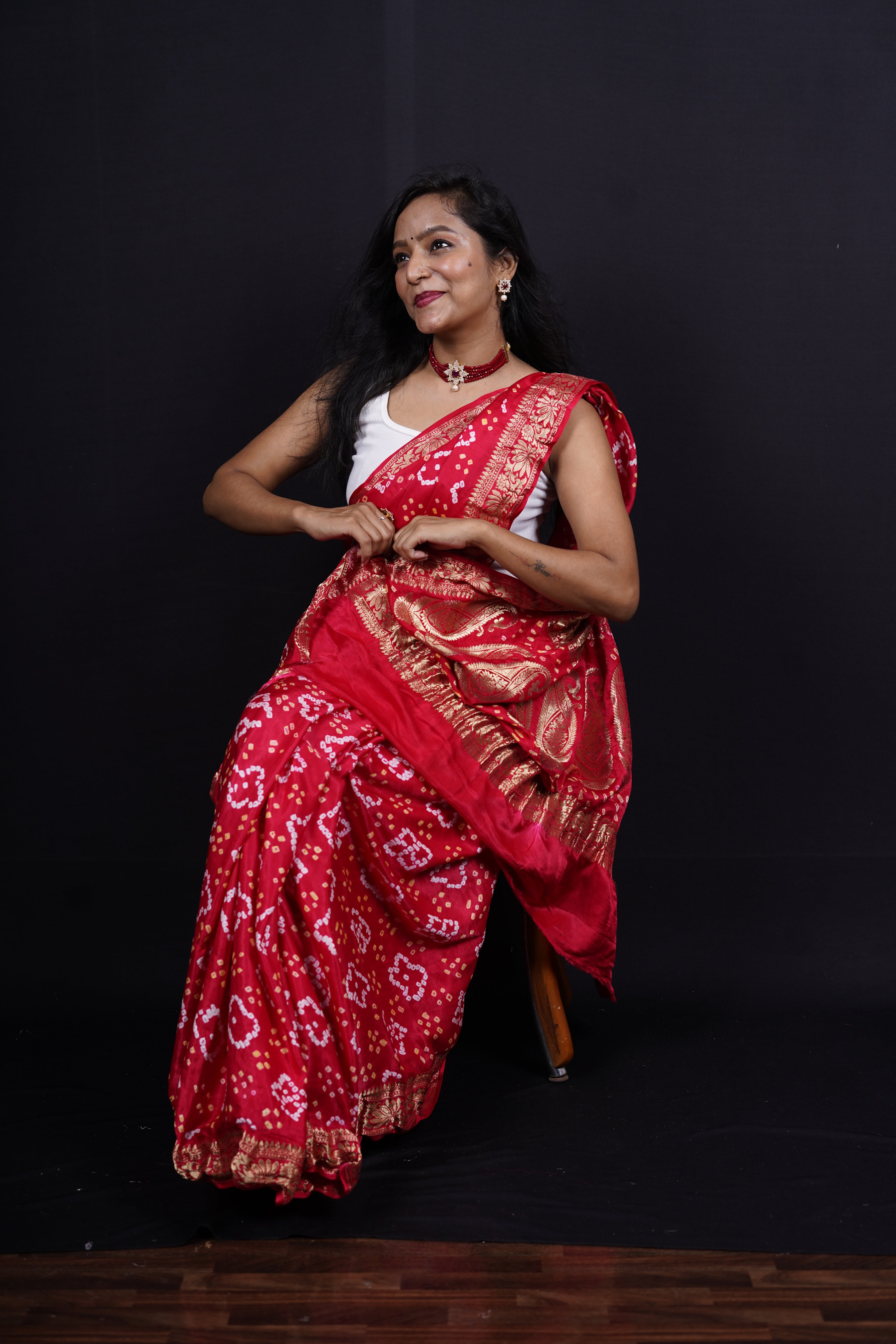 Pure Banarasi Handloom Gaji Silk Saree