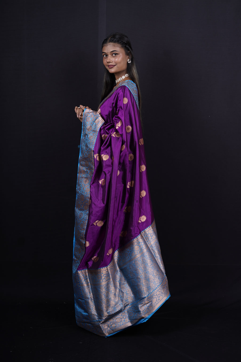 Pure Banarasi Handloom Katan Boota Saree
