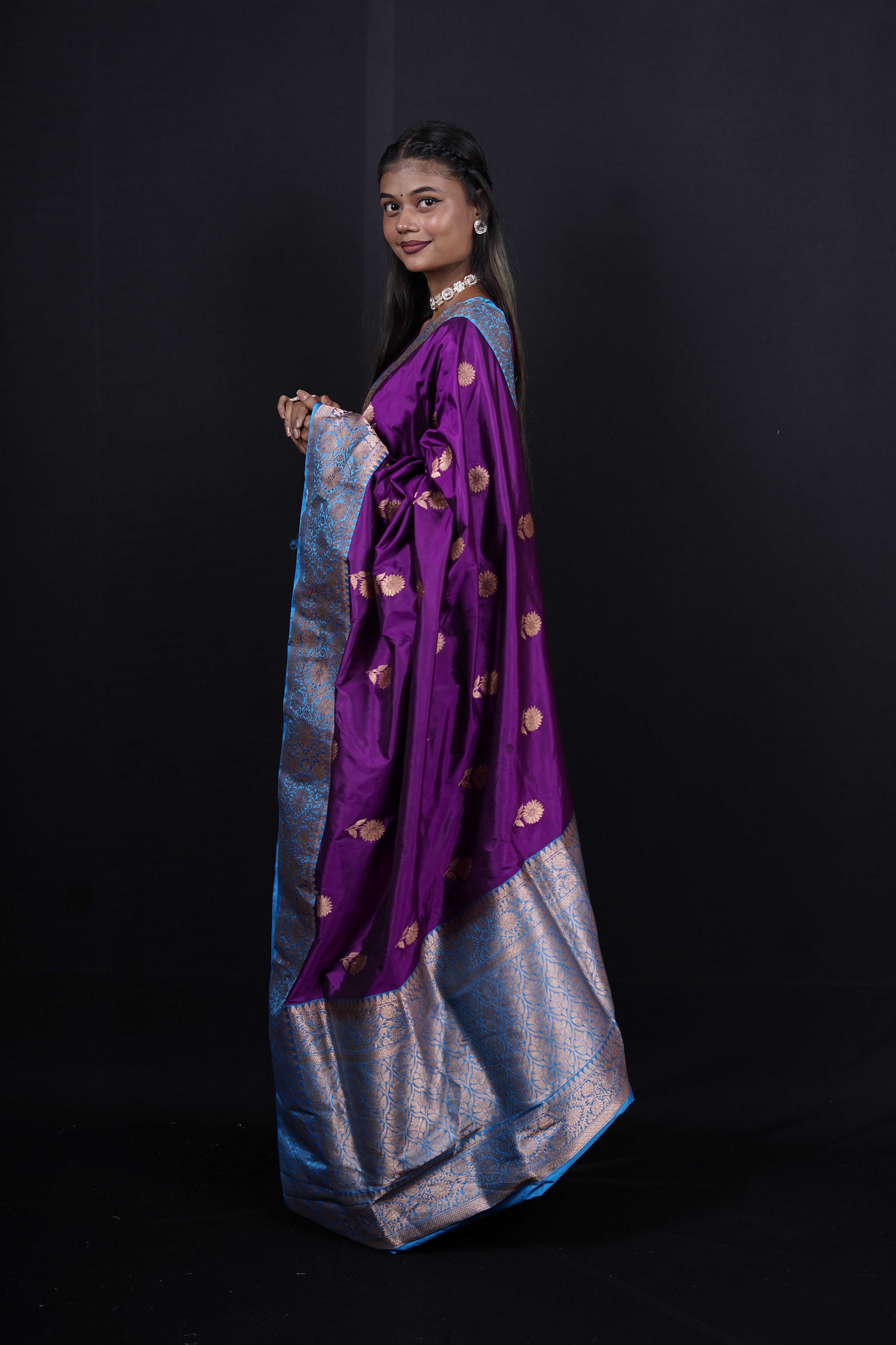 Pure Banarasi Handloom Katan Boota Saree