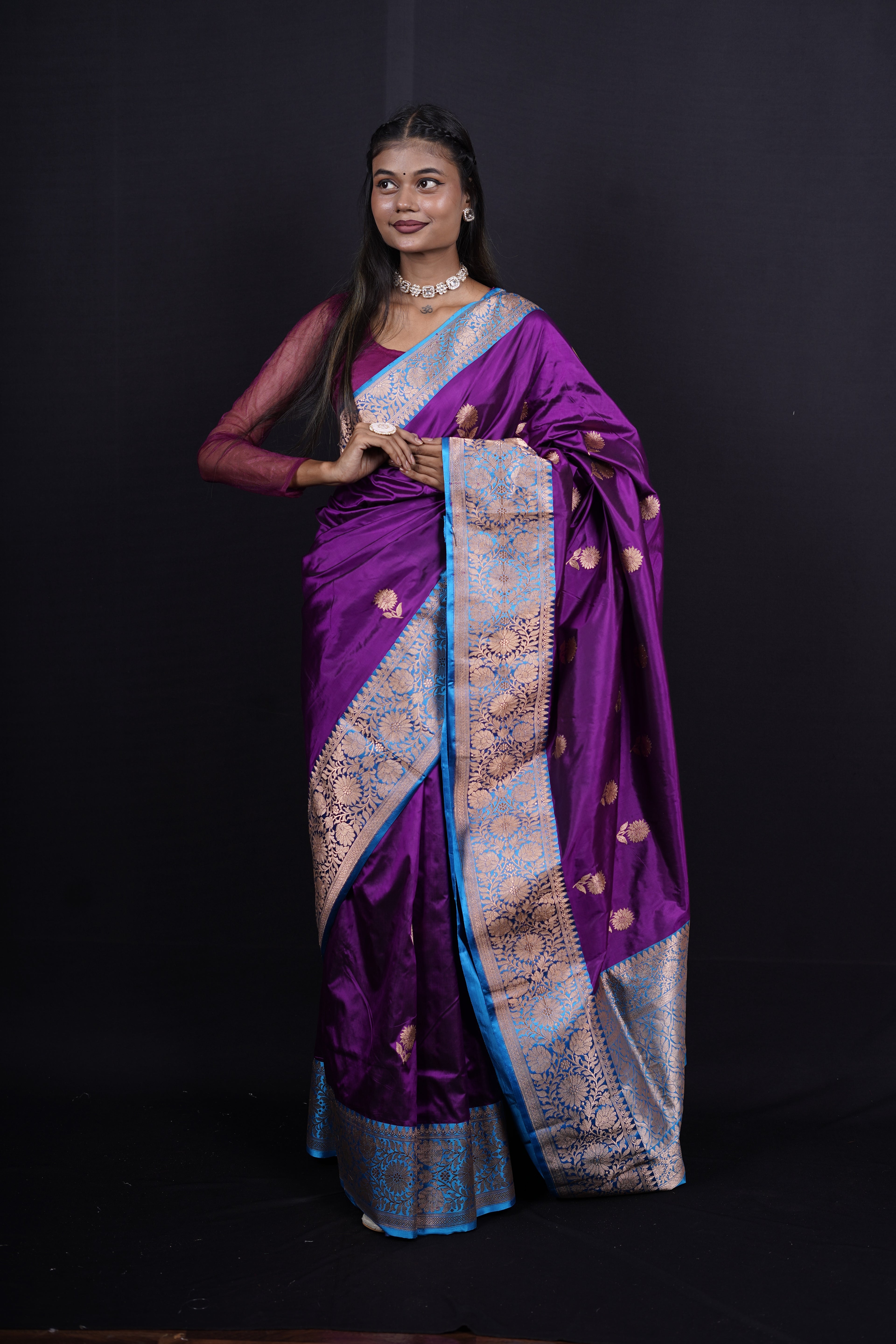 Pure Banarasi Handloom Katan Boota Saree