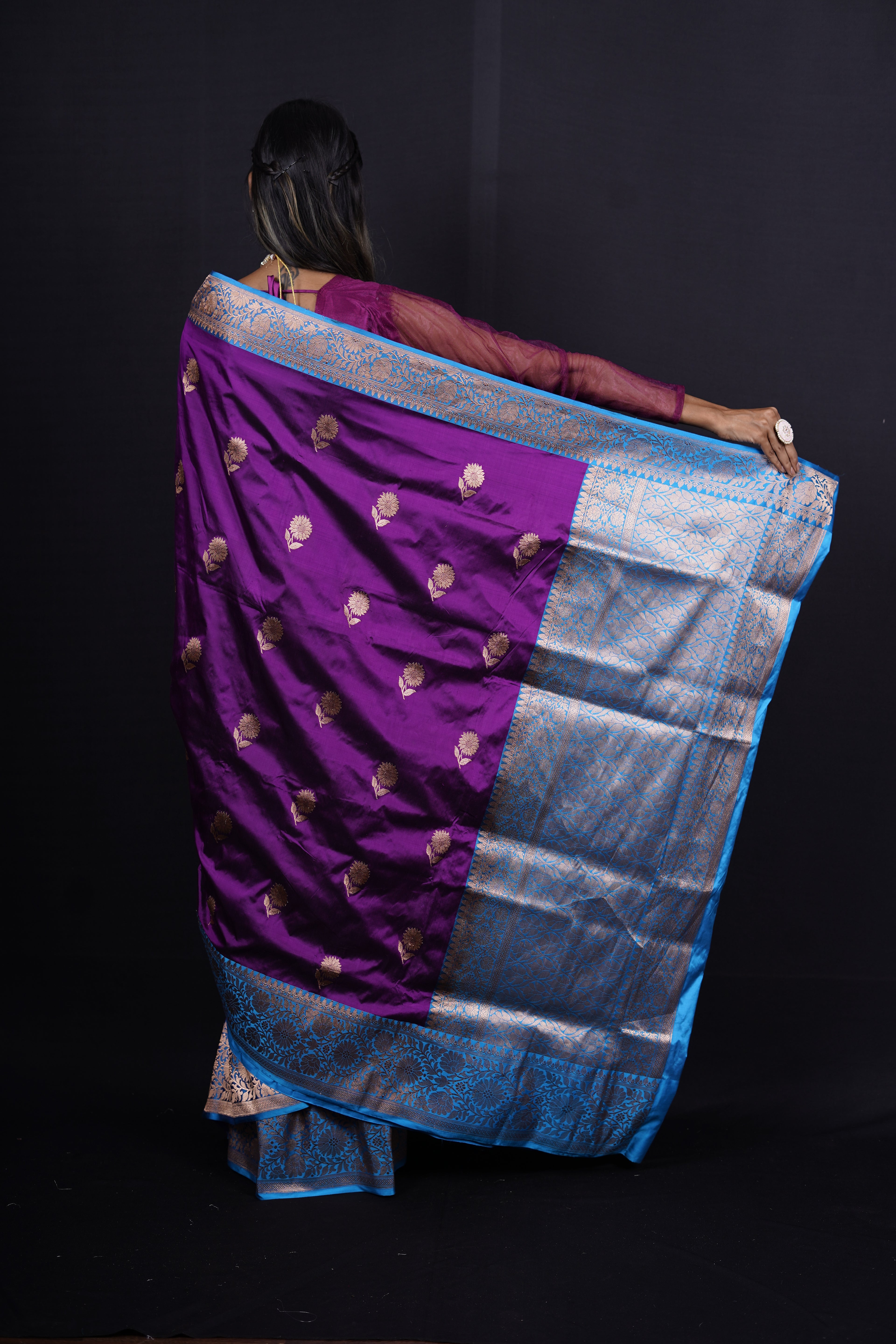 Pure Banarasi Handloom Katan Boota Saree