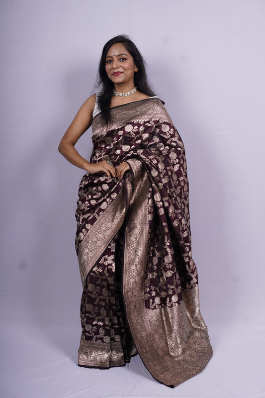 Pure Banarasi Handloom Katan Patola Saree
