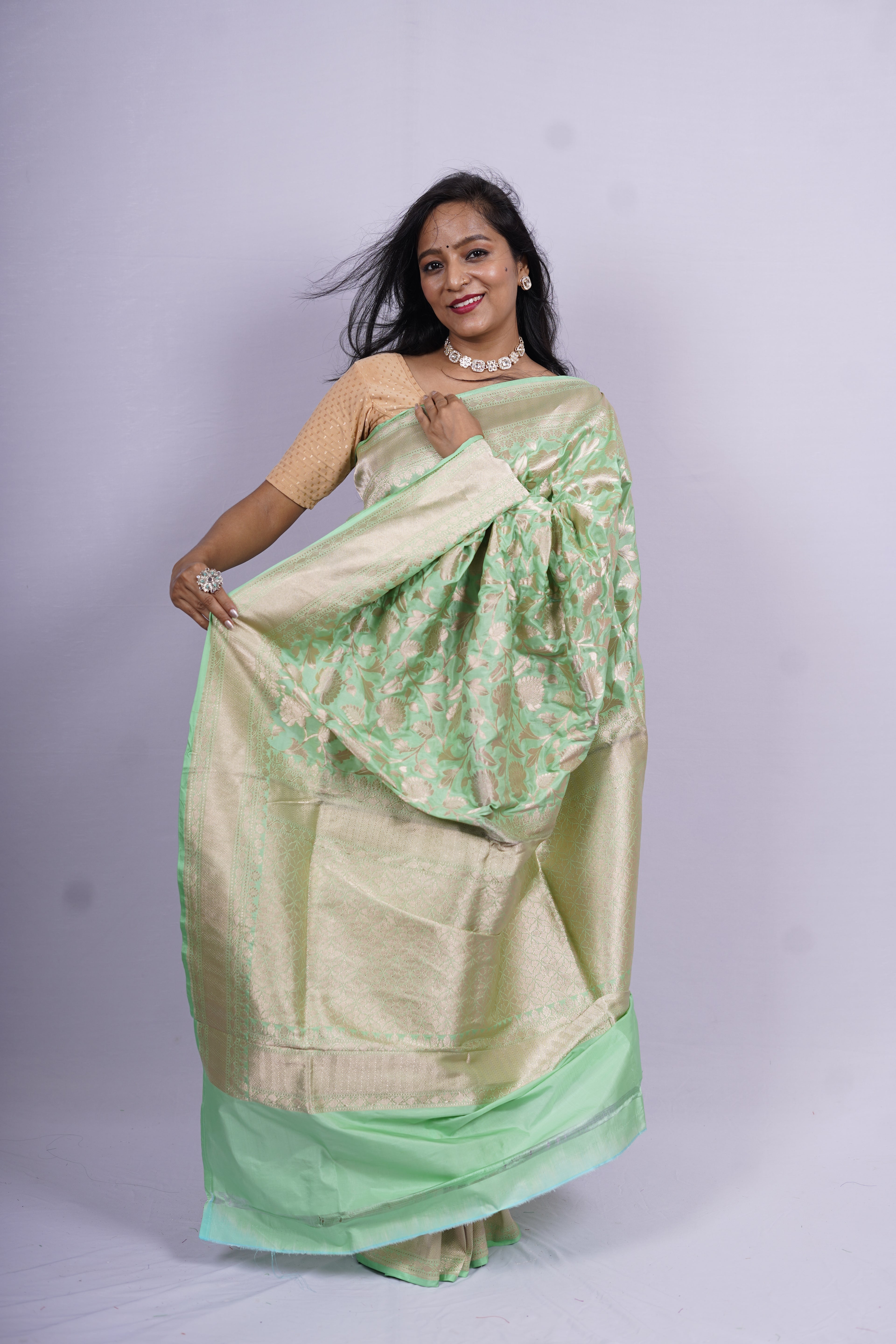 Pure Banarasi Handloom Katan Patola Saree