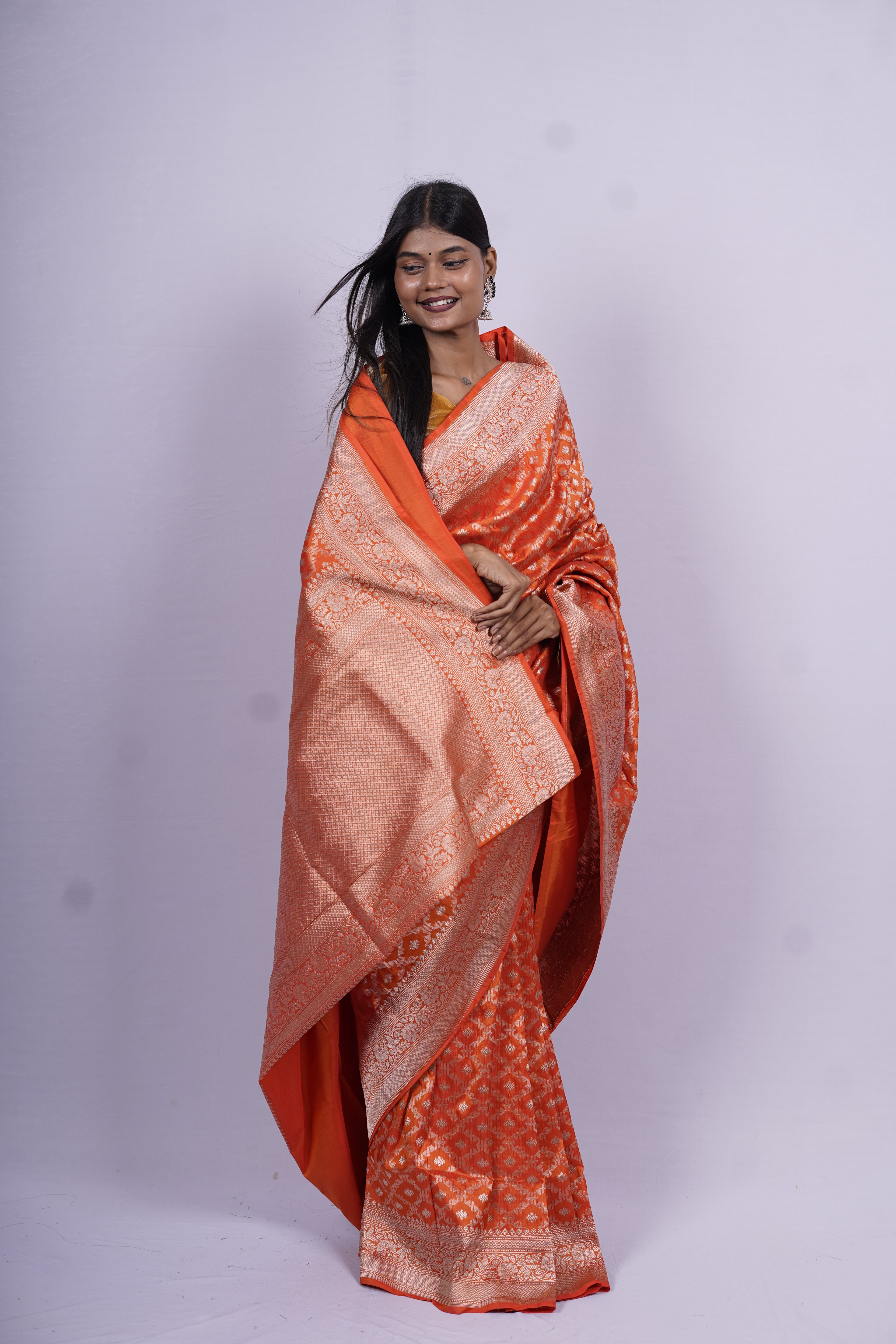 Pure Banarasi Handloom Katan Patola Saree