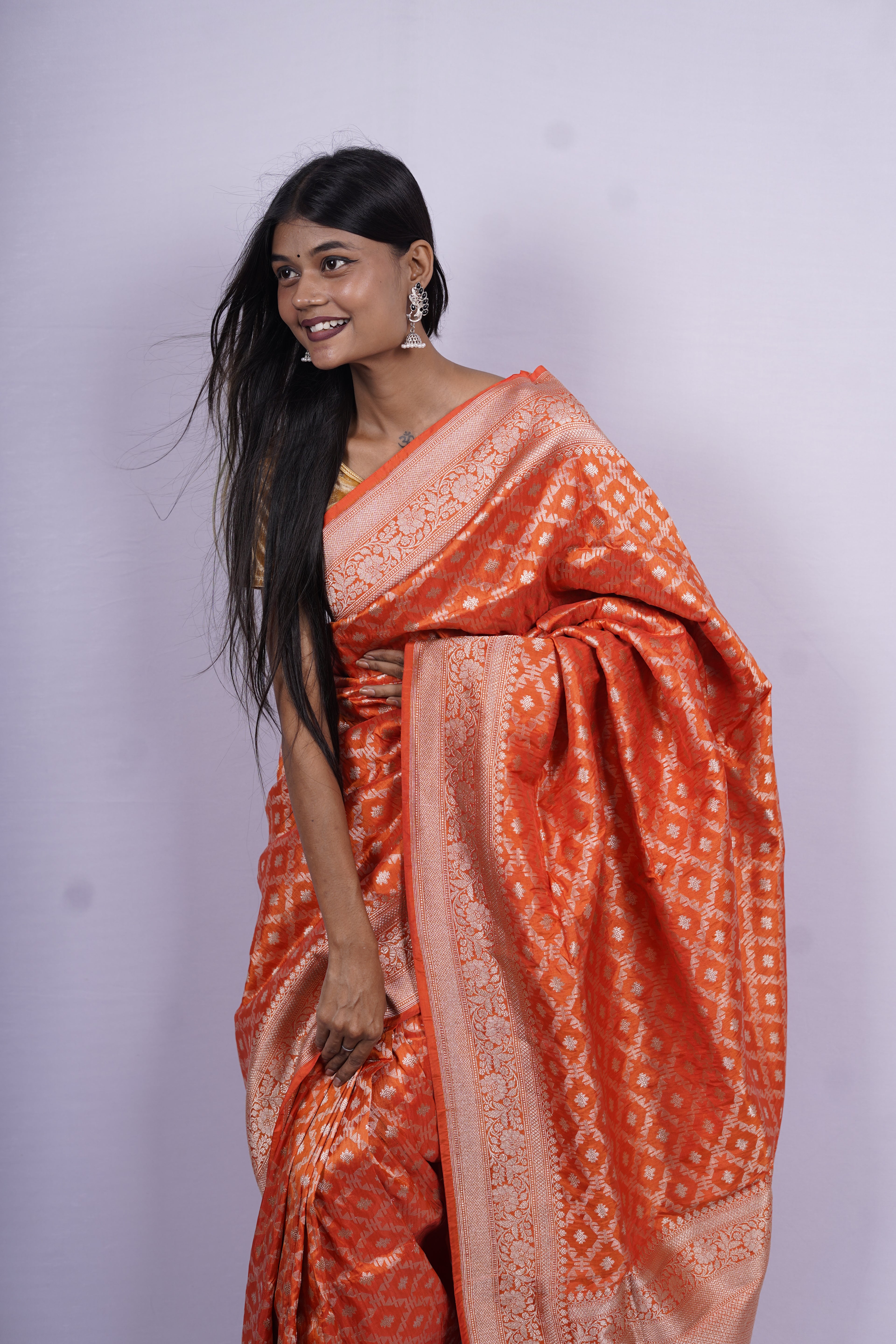 Pure Banarasi Handloom Katan Patola Saree