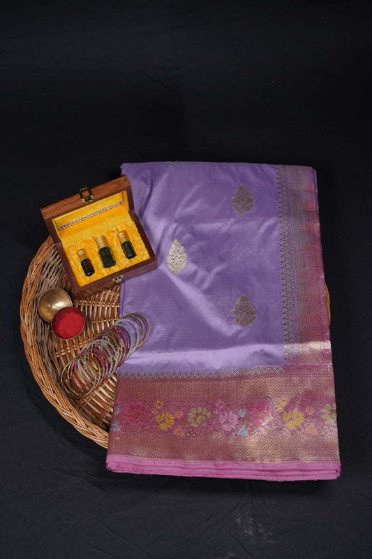 Pure Banarasi Handloom Designer Boota Saree