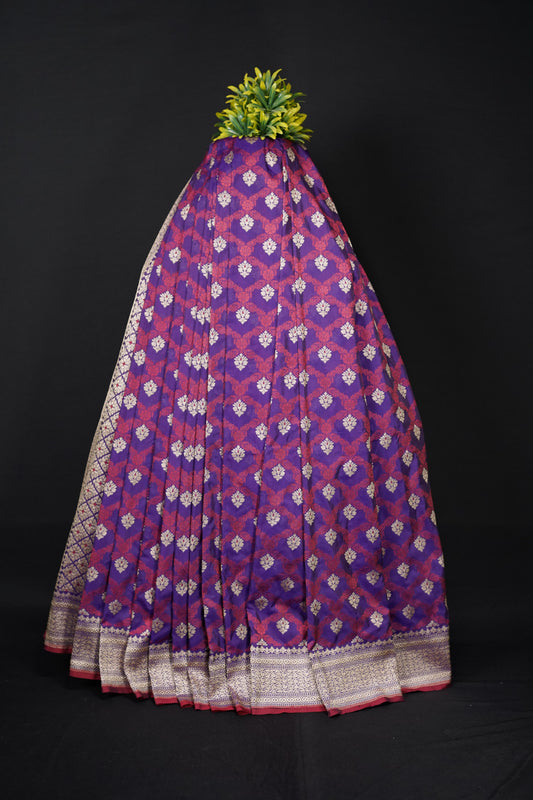 Pure Banarasi Handloom Katan Georgette Saree