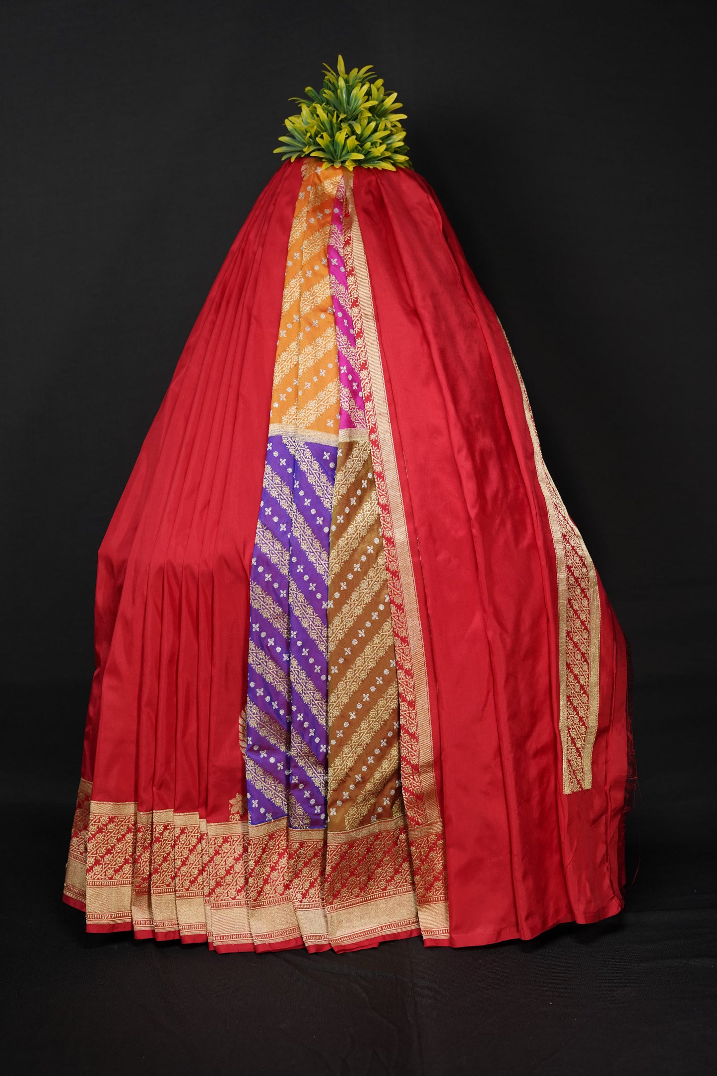 Pure Banarasi Handloom Katan Rangkaat Saree