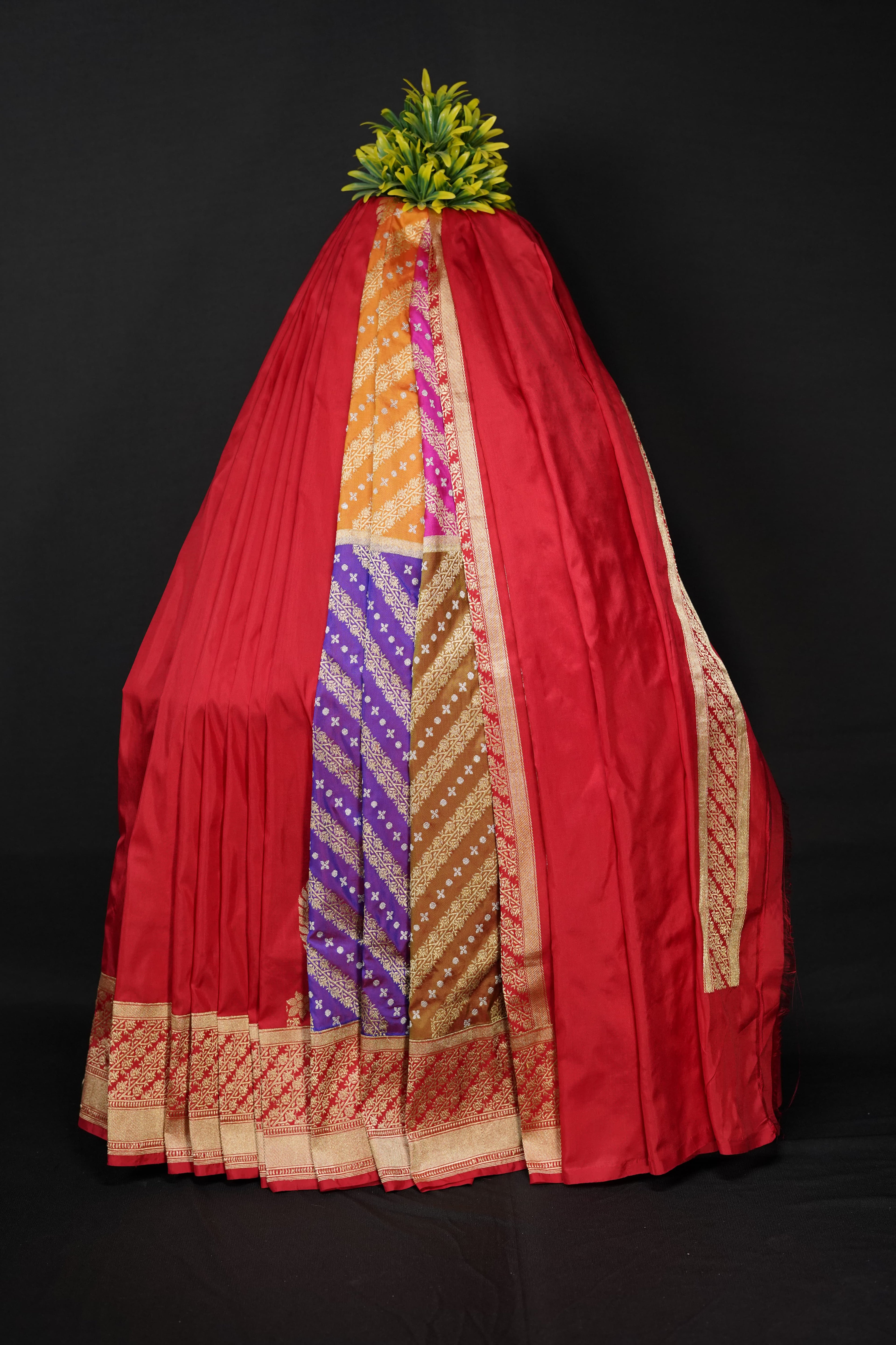 Pure Banarasi Handloom Katan Rangkaat Saree