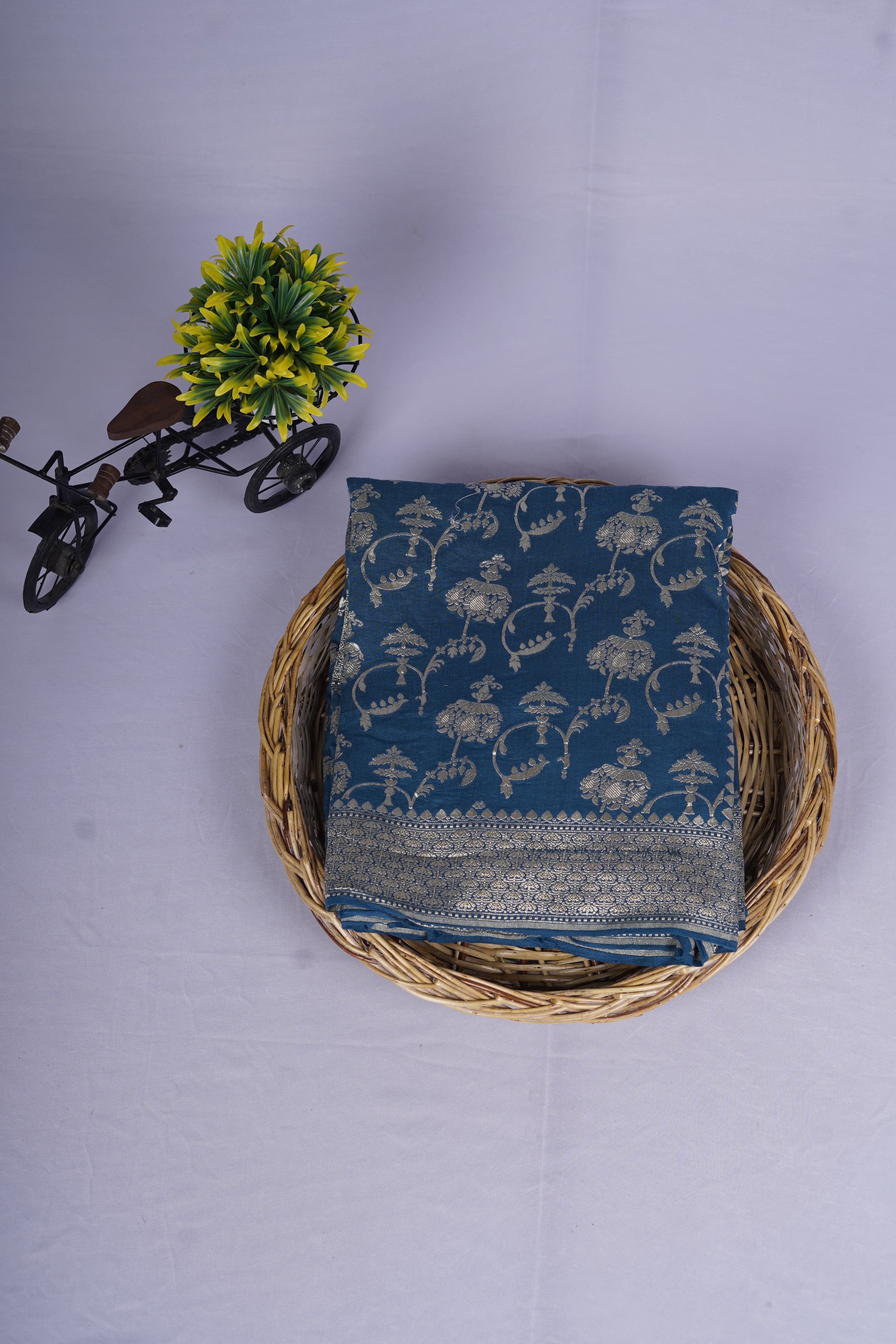 Pure Banarasi Handloom Tissue Georgette Saree