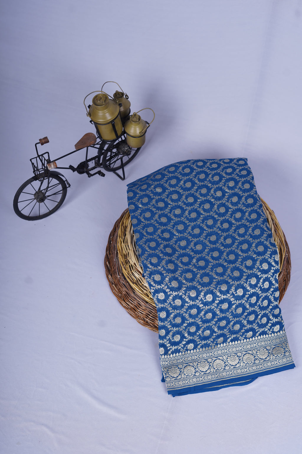 Pure Banarasi Handloom Khaddi Georgettte Gold Zari Saree