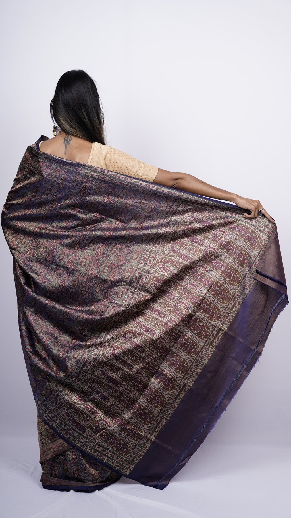 Pure Banarasi Handloom Katan Jamawar Saree