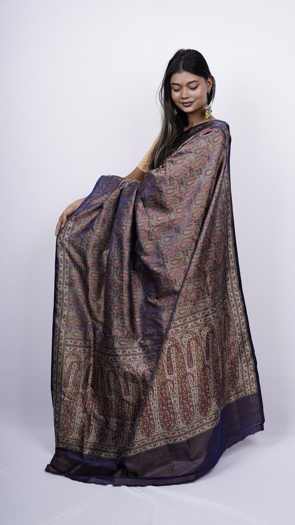 Pure Banarasi Handloom Katan Jamawar Saree