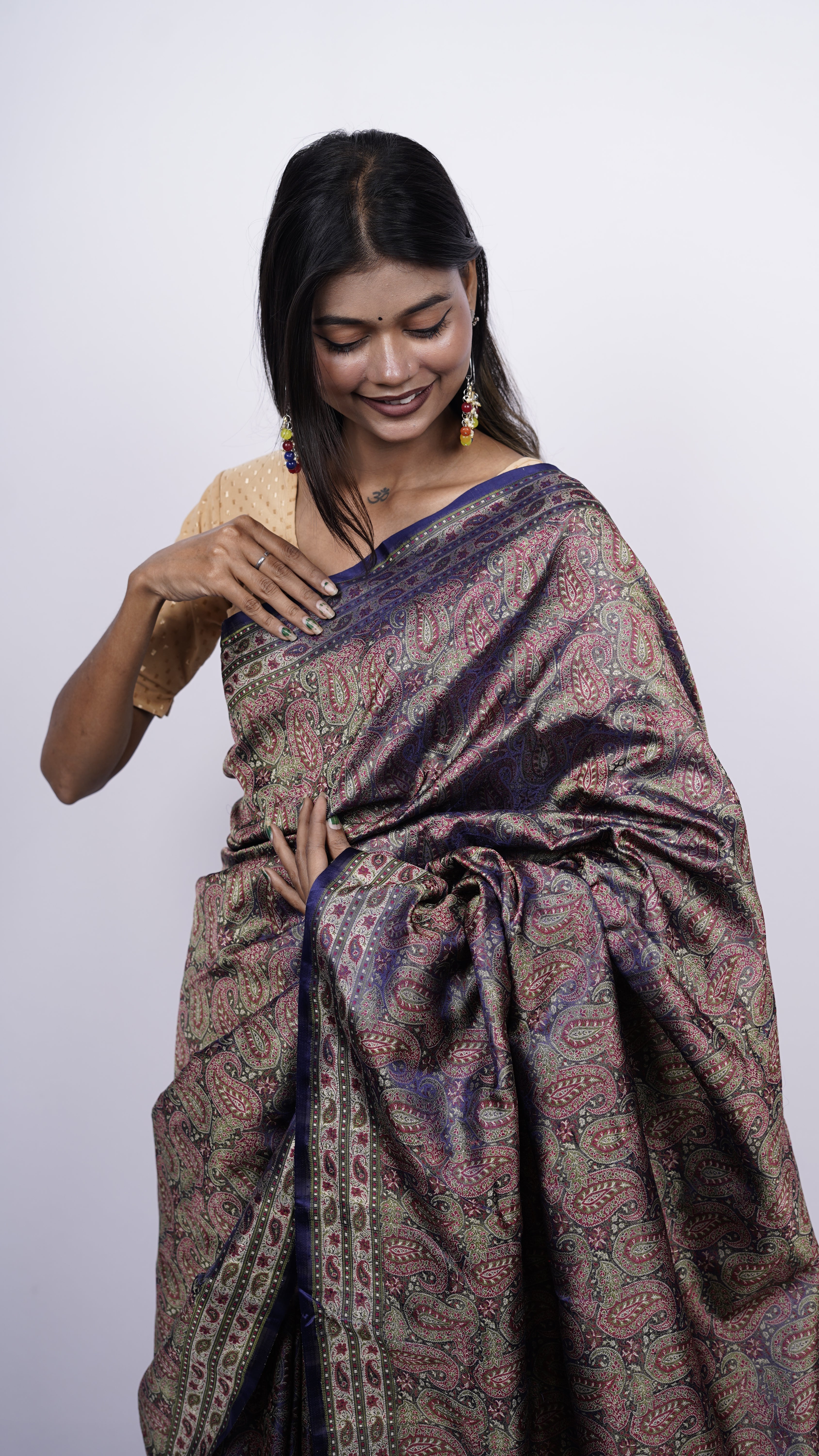 Pure Banarasi Handloom Katan Jamawar Saree