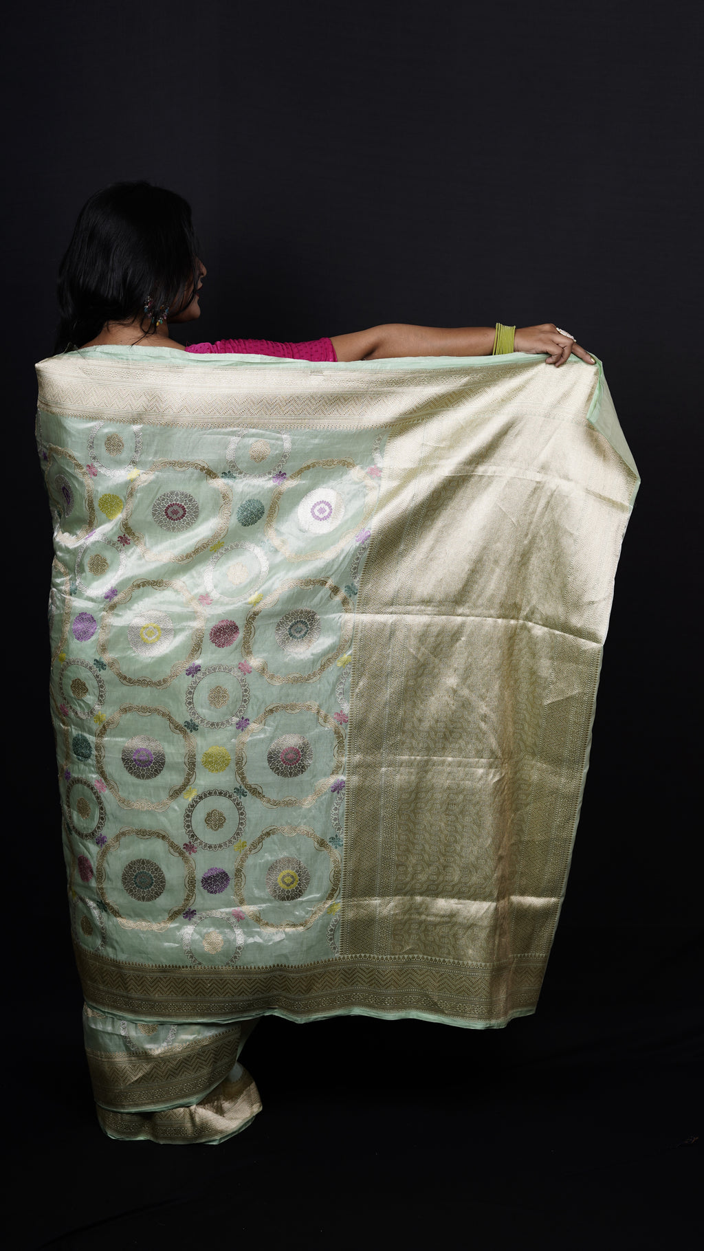 Pure Banarasi Handloom Tissue Katan Saree