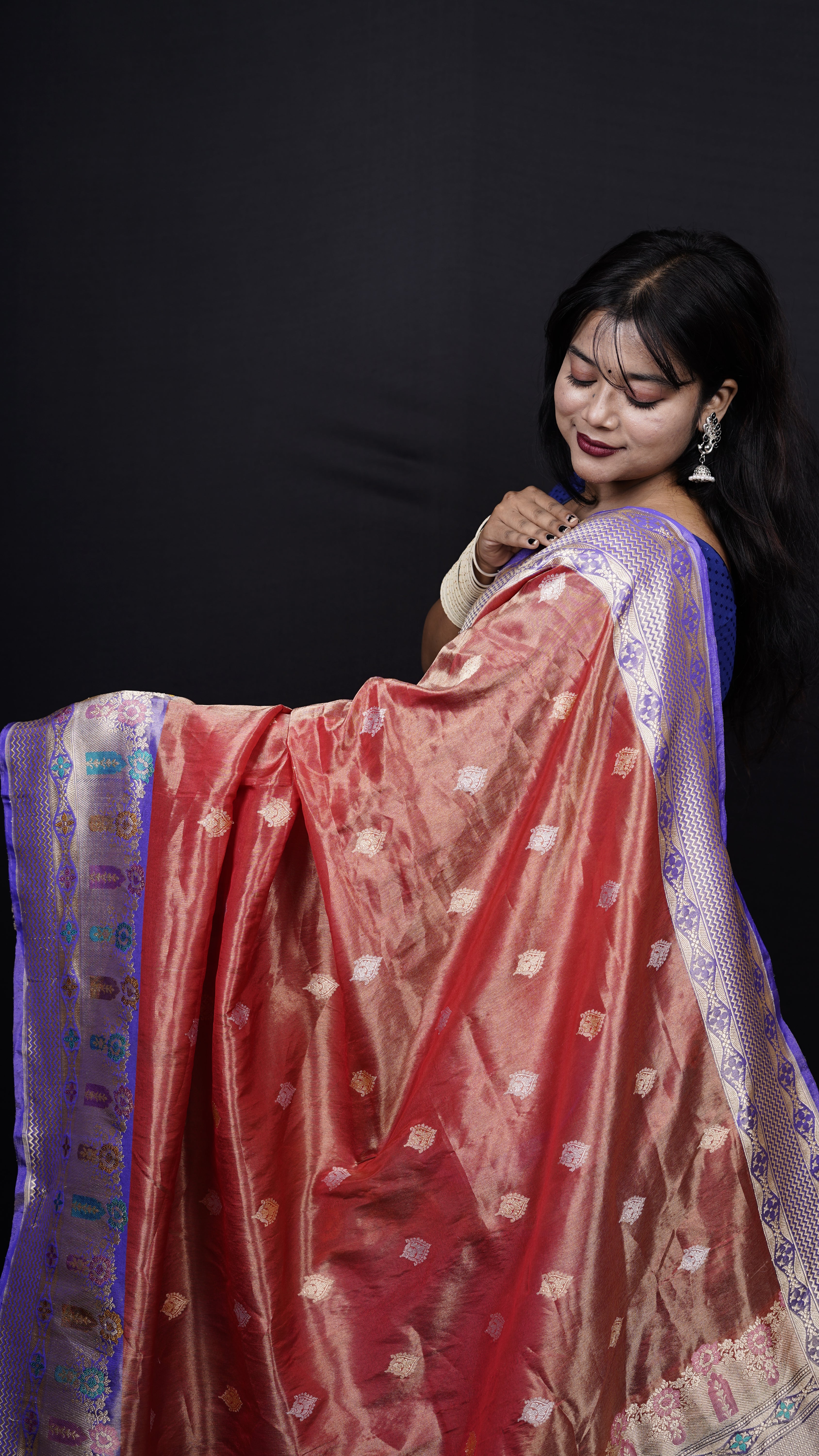Pure Banarasi Handloom Tissue Katan Saree