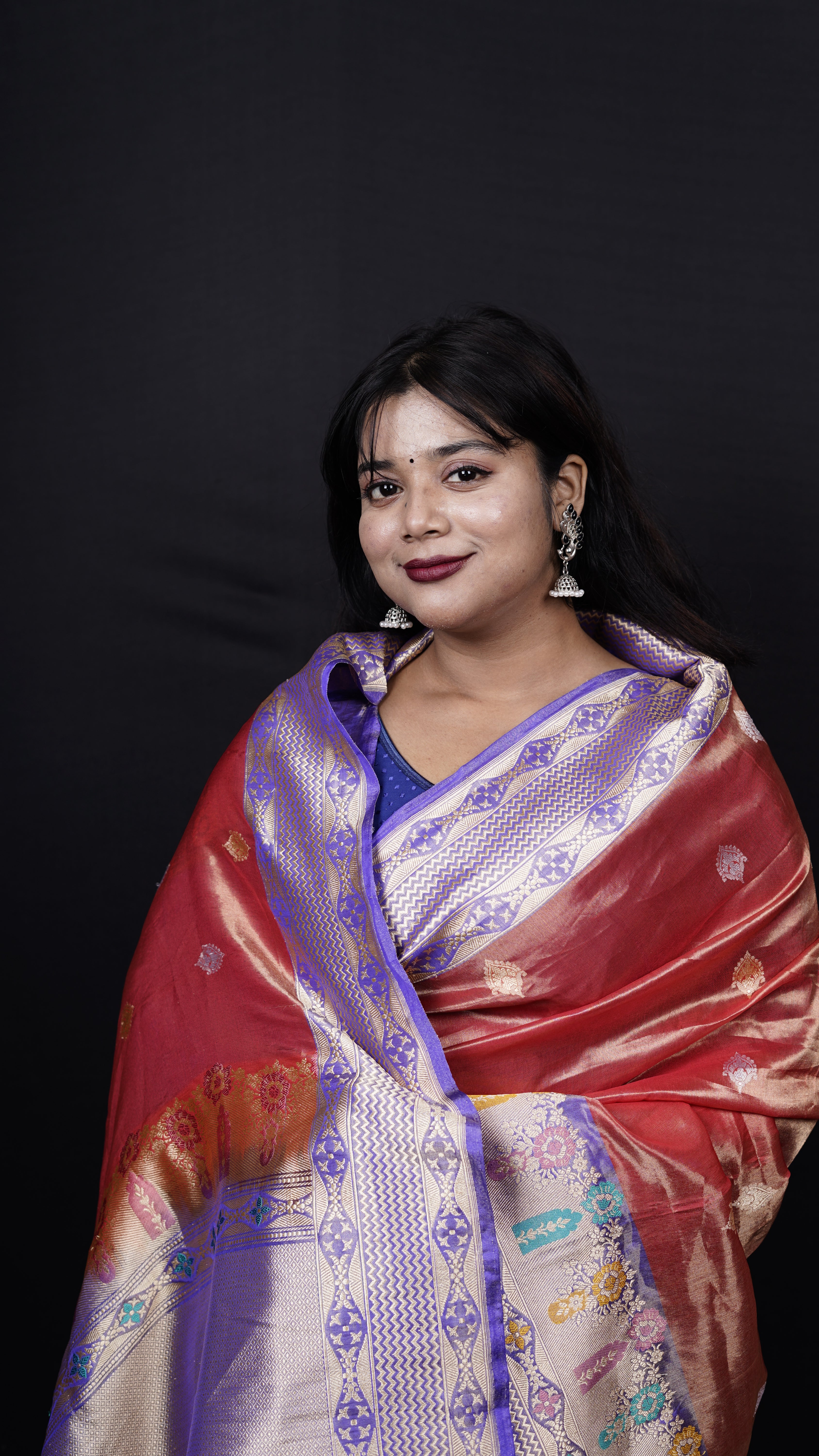 Pure Banarasi Handloom Tissue Katan Saree