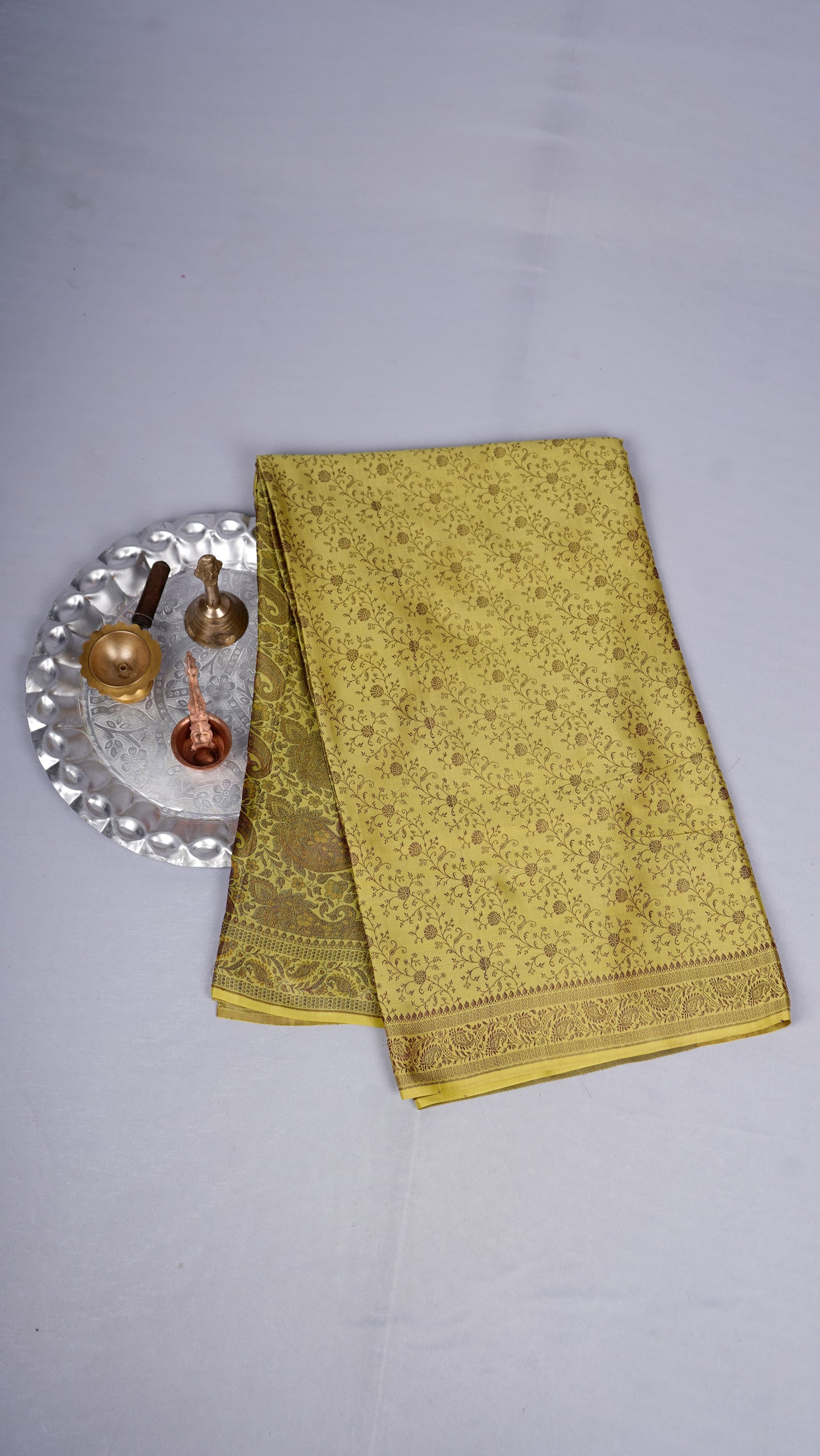 Pure Banarasi Handloom Katan Pashmina Saree