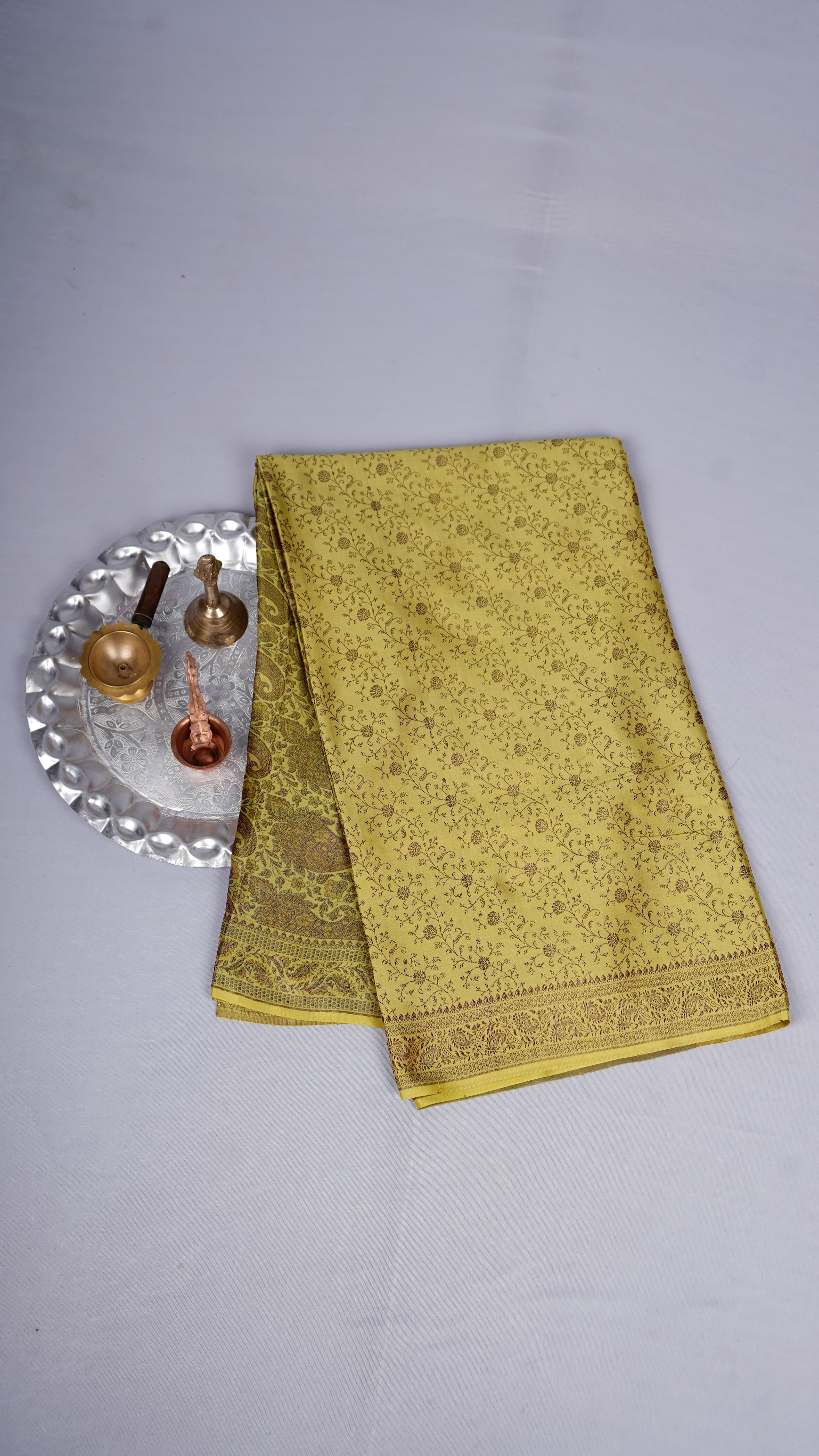 Pure Banarasi Handloom Katan Pashmina Saree