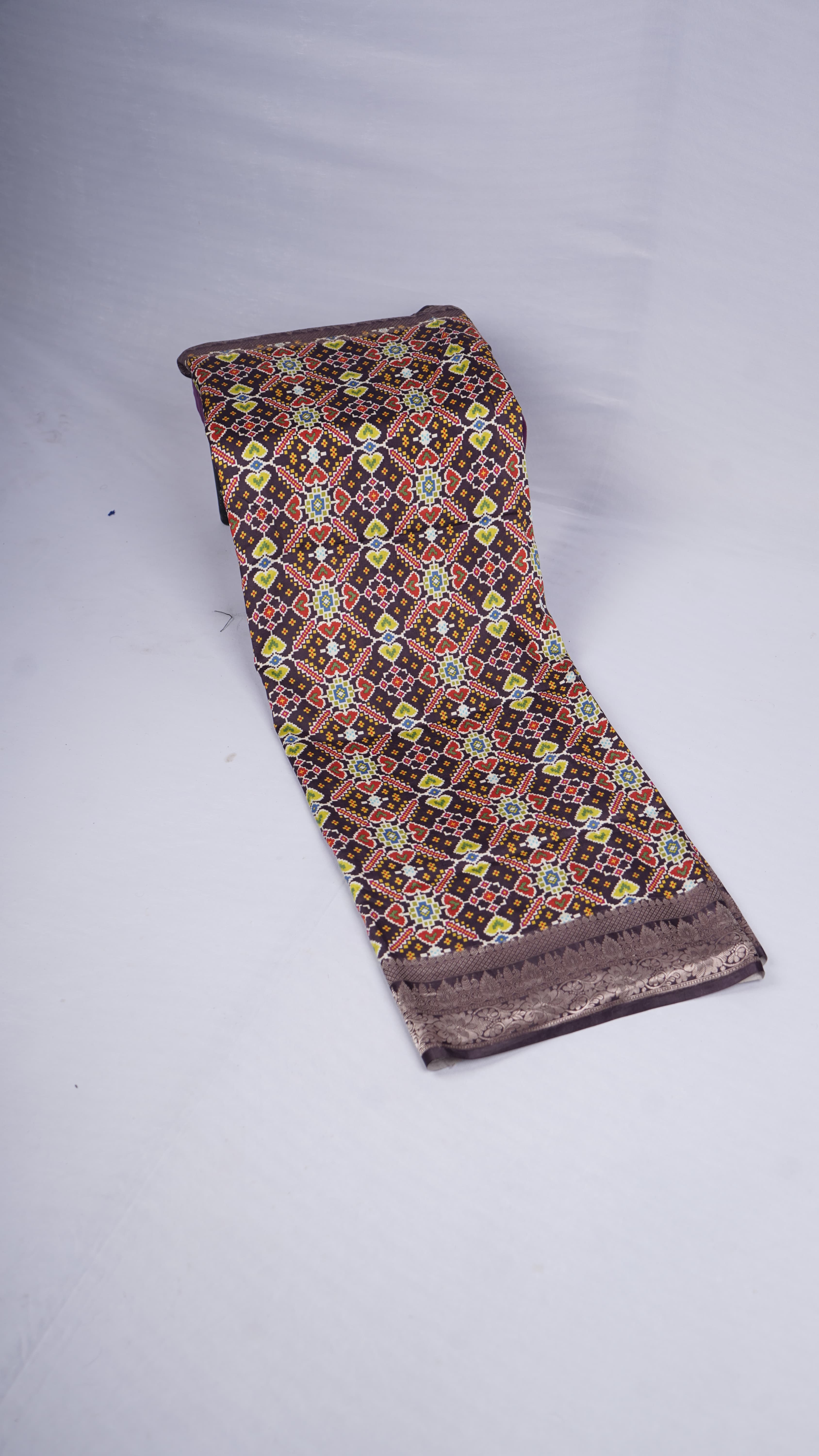 Pure Banarasi Handloom Katan Pocham Palli Saree