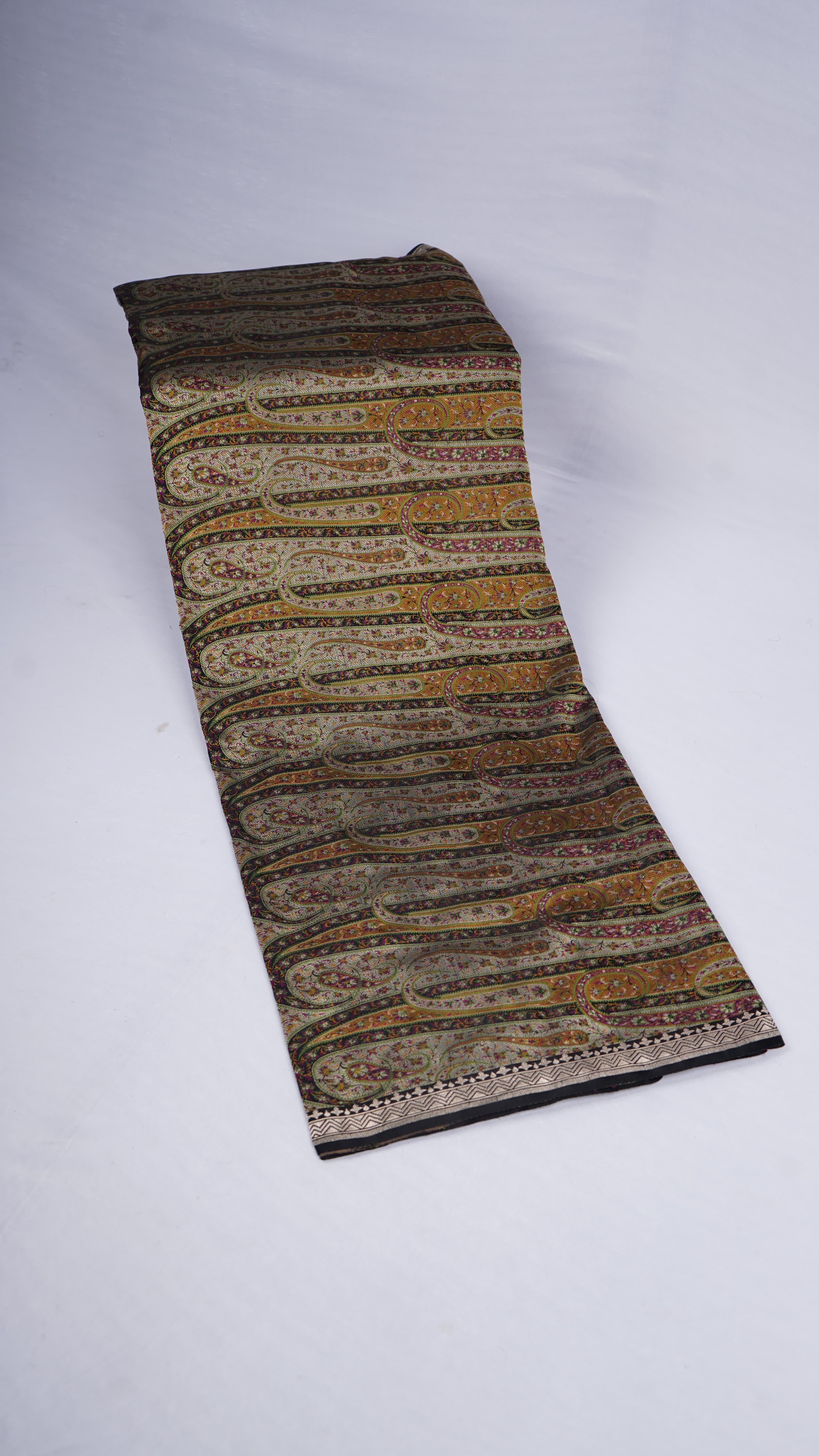 Pure Banarasi Handloom Katan Jamawar Saree
