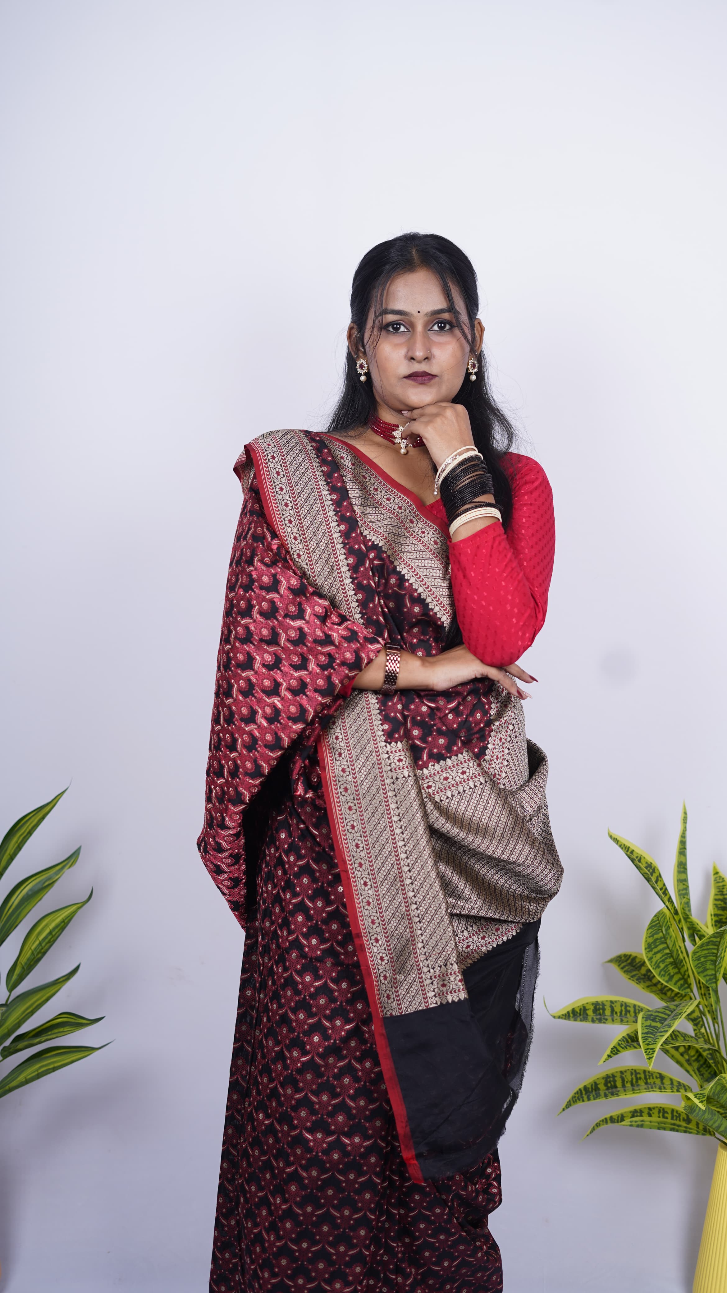 Pure Banarasi Handloom Katan Georgette Saree
