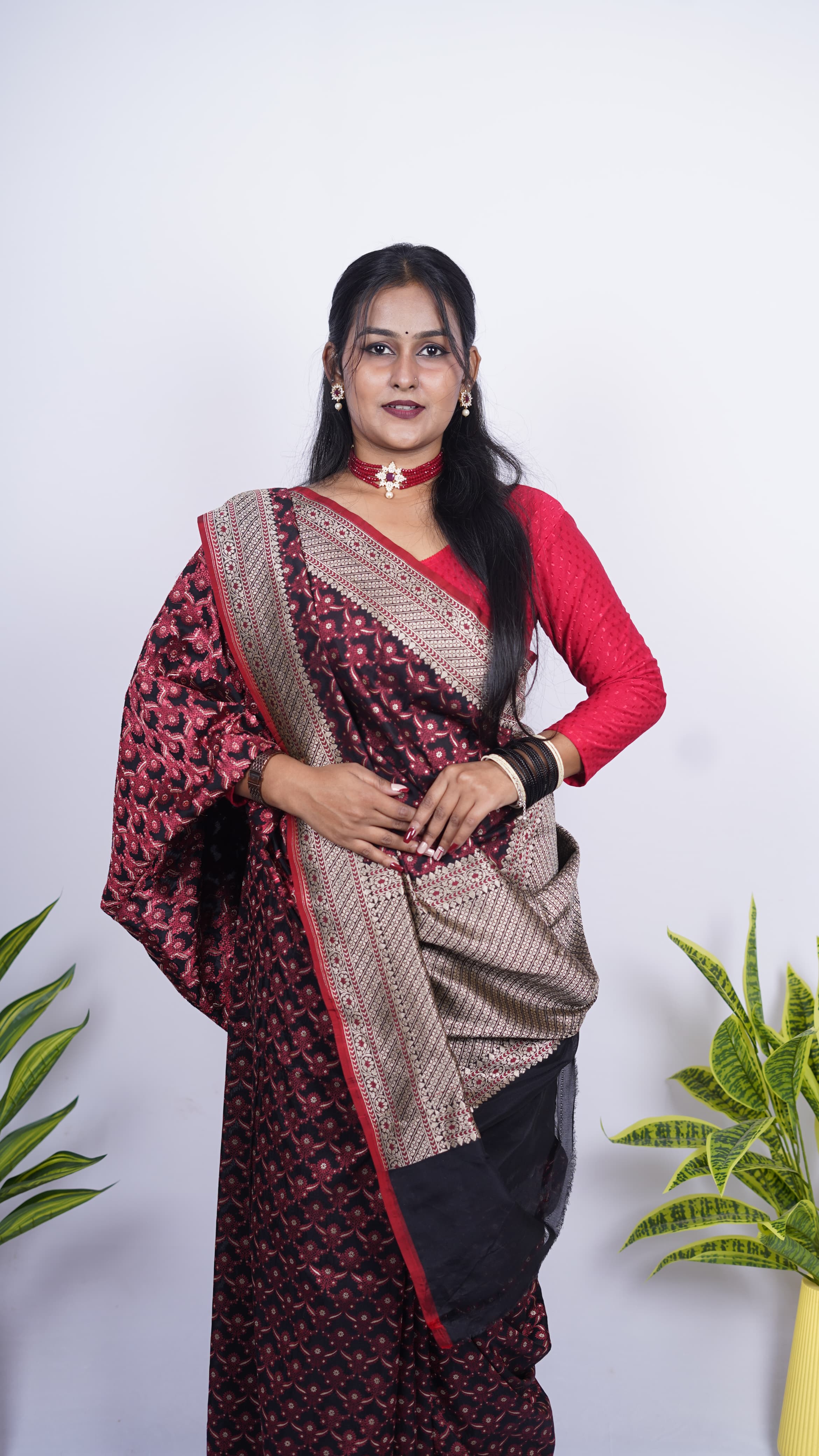 Pure Banarasi Handloom Katan Georgette Saree