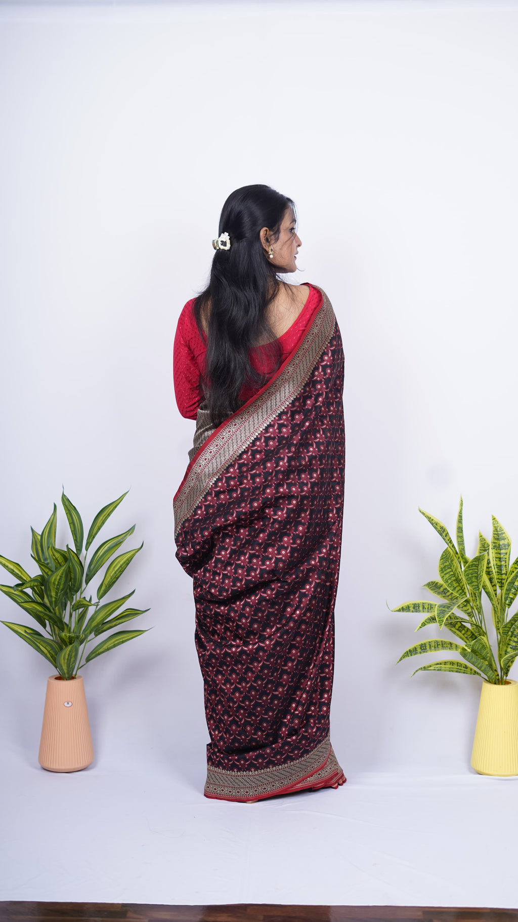 Pure Banarasi Handloom Katan Georgette Saree