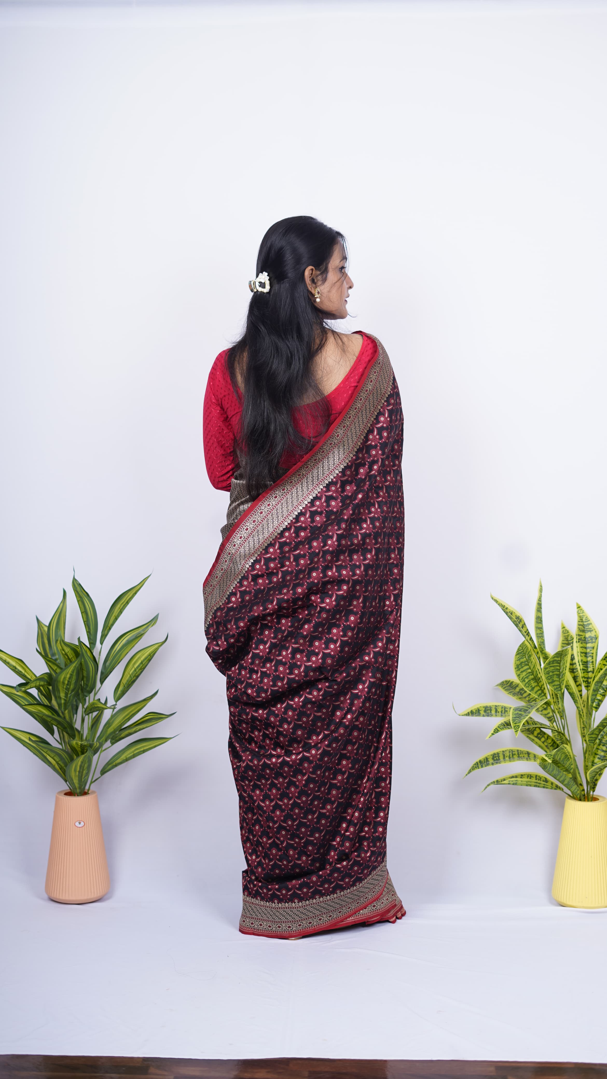 Pure Banarasi Handloom Katan Georgette Saree