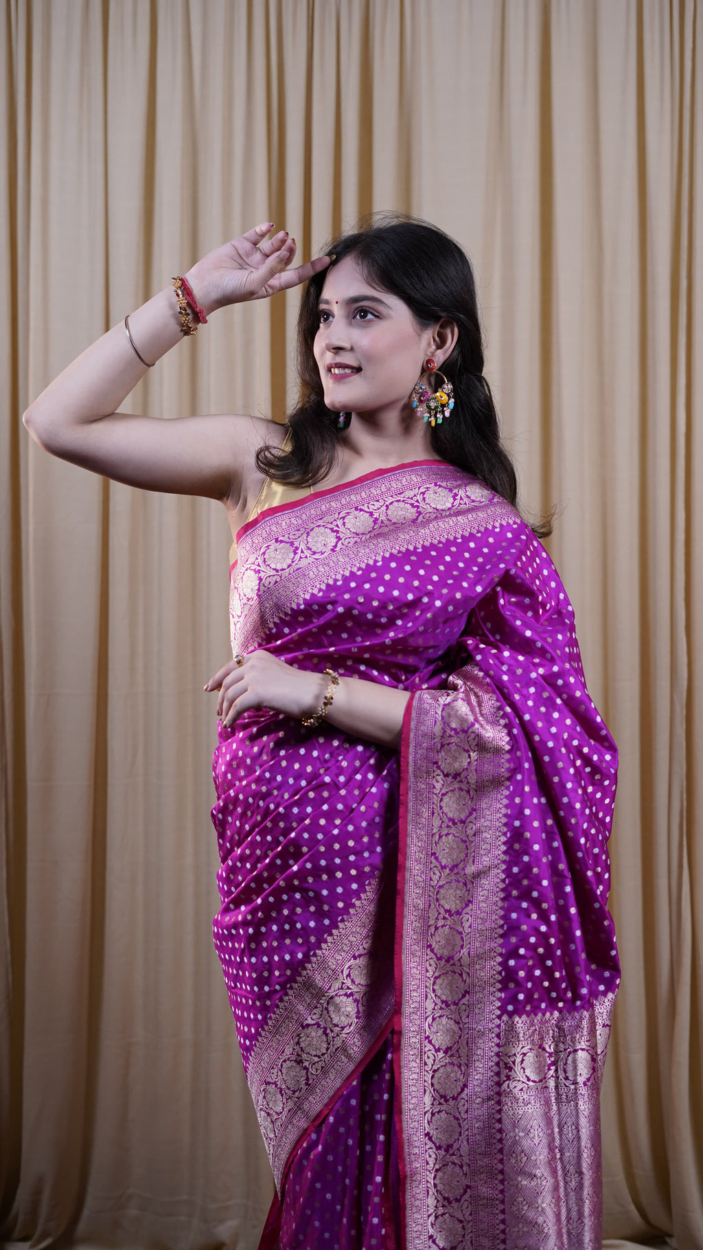 Pure Banarasi Handloom Katan Rupa Sona Patola Saree