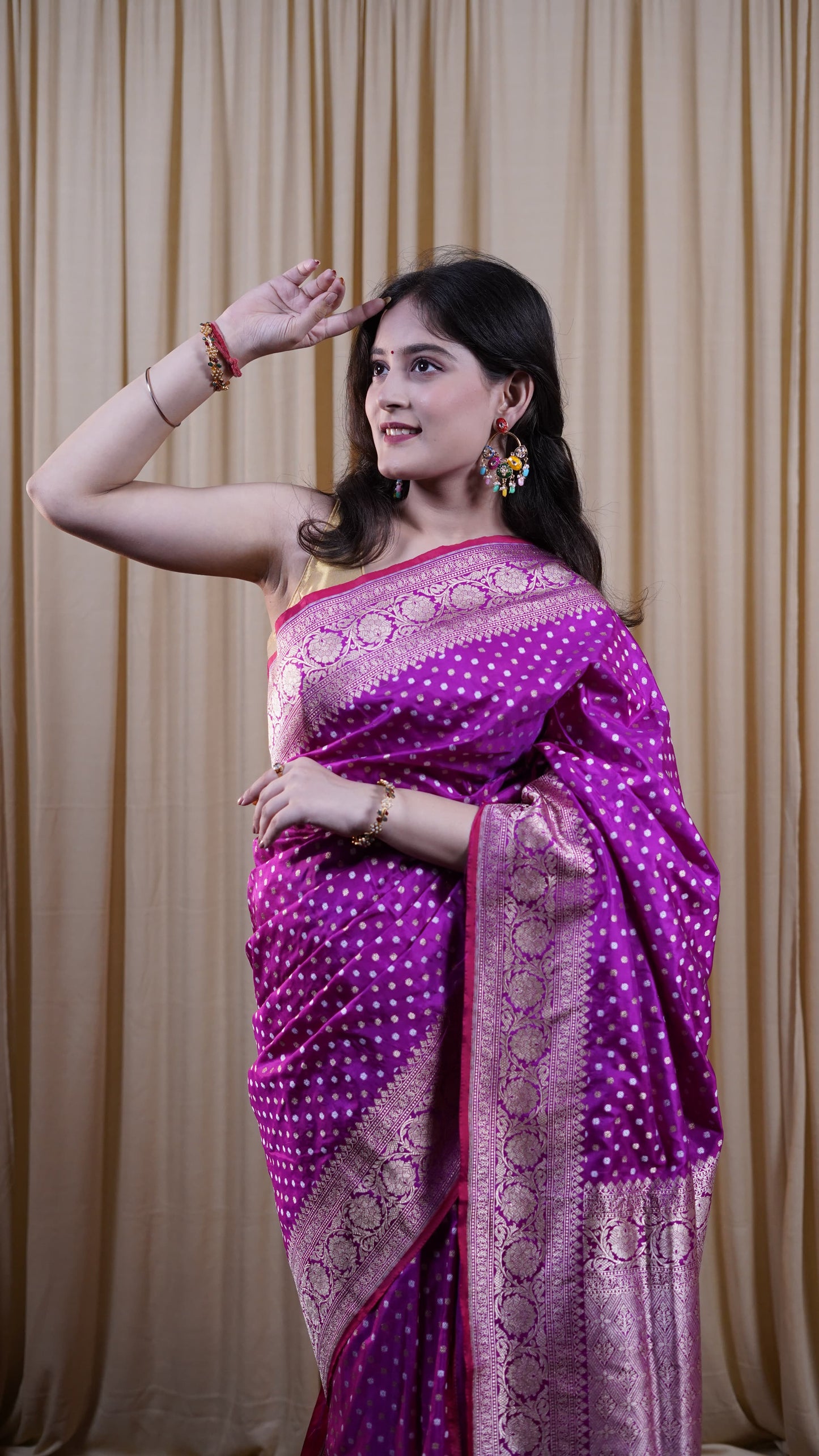 Pure Banarasi Handloom Katan Rupa Sona Patola Saree