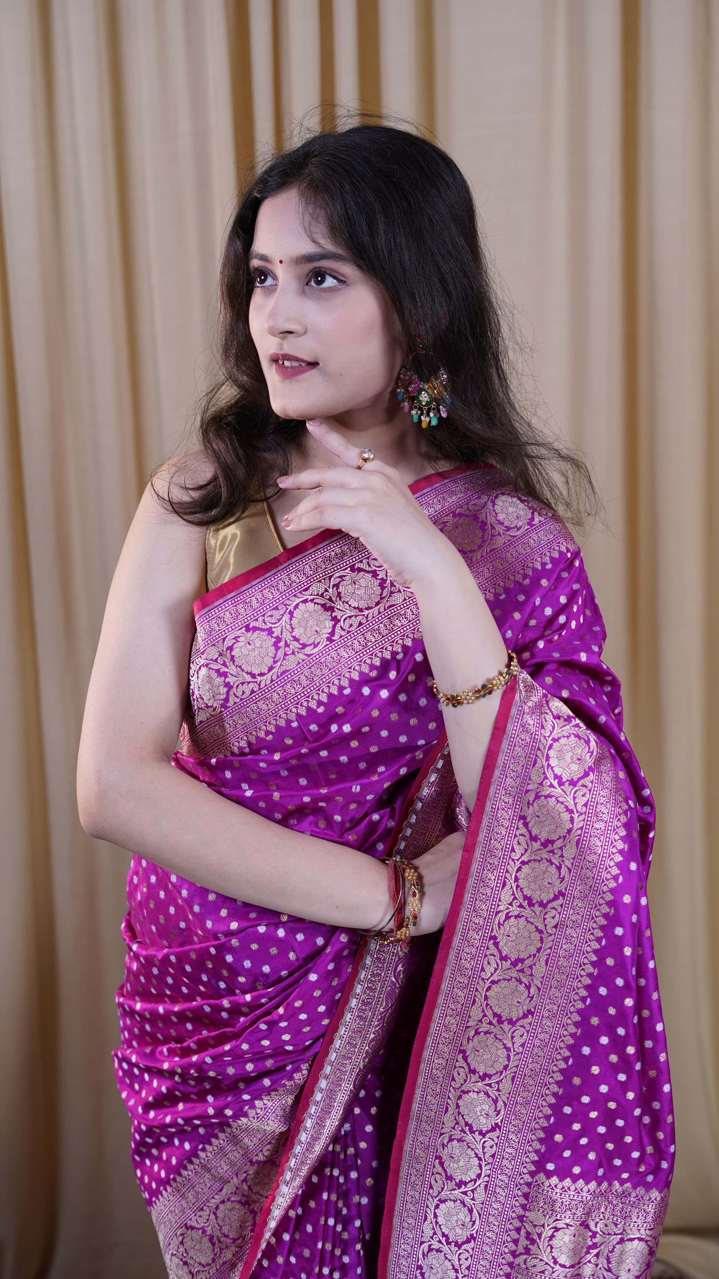Pure Banarasi Handloom Katan Rupa Sona Patola Saree