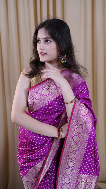 Pure Banarasi Handloom Katan Rupa Sona Patola Saree