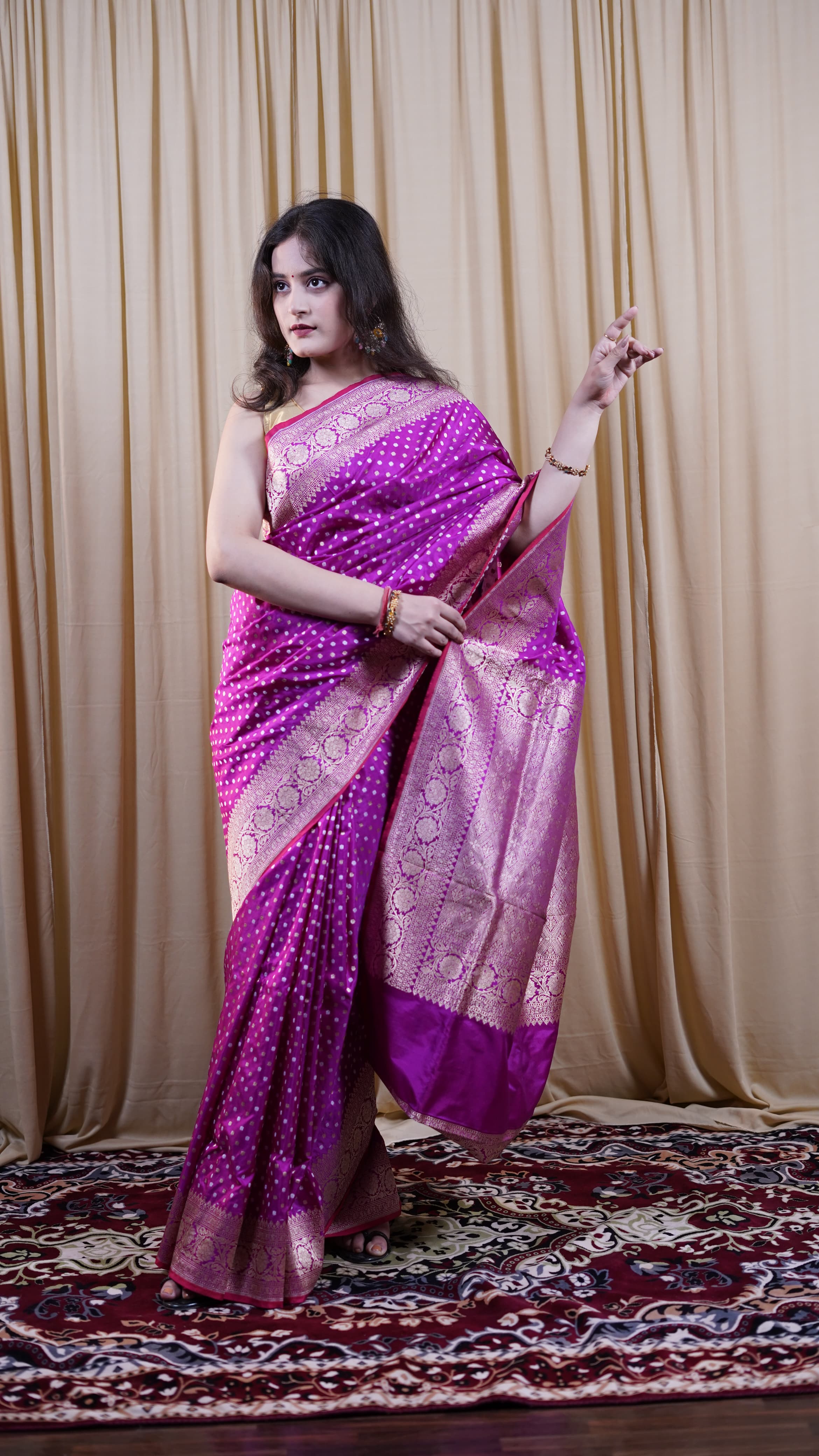 Pure Banarasi Handloom Katan Rupa Sona Patola Saree