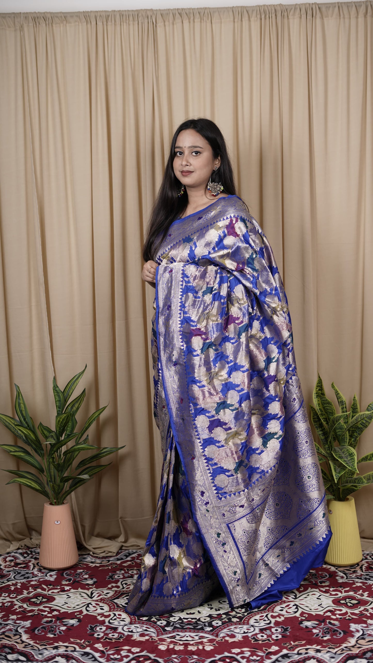 Pure Banarasi Handloom Katan Silk Rangkaat Patola Saree