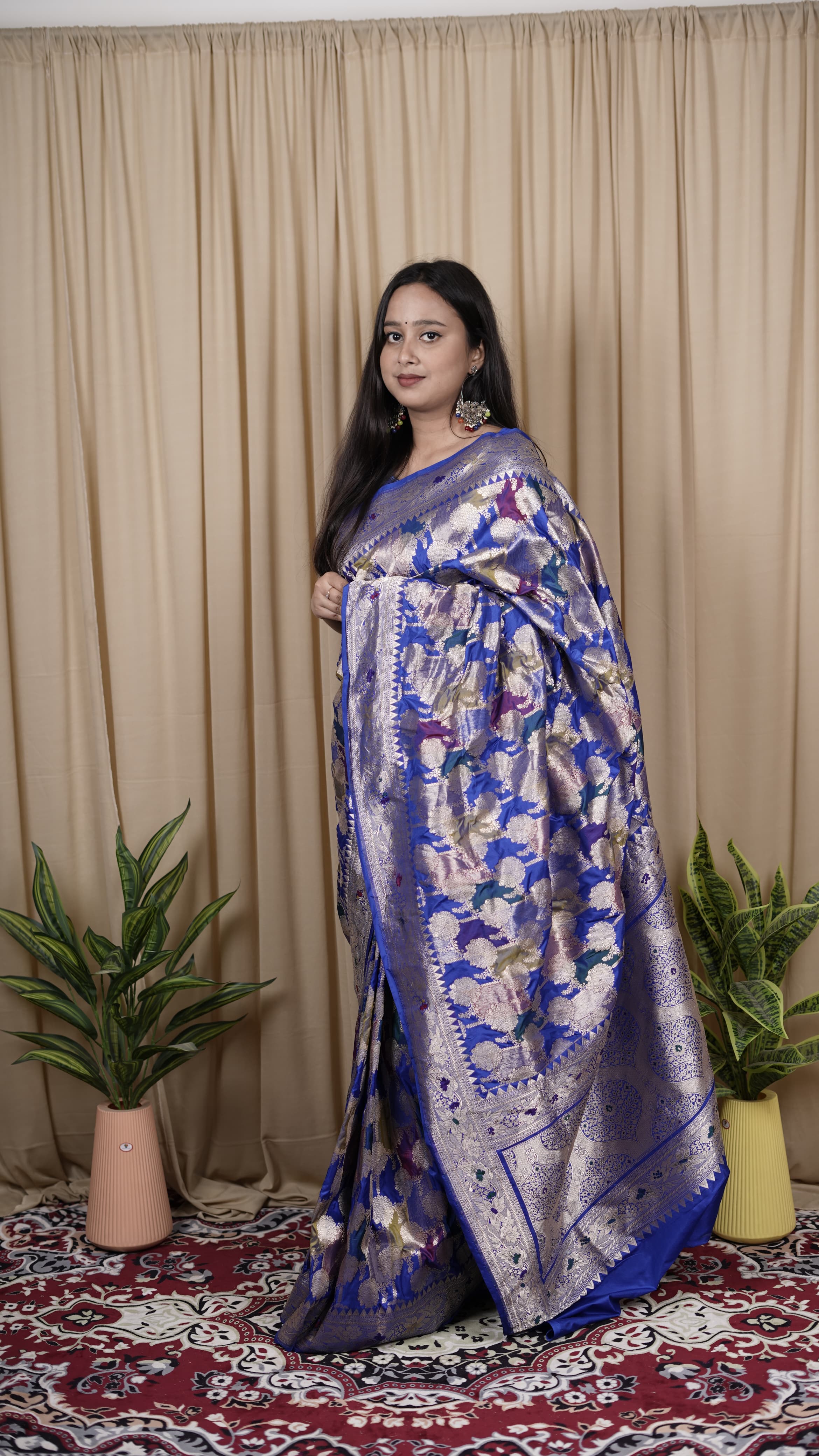 Pure Banarasi Handloom Katan Silk Rangkaat Patola Saree