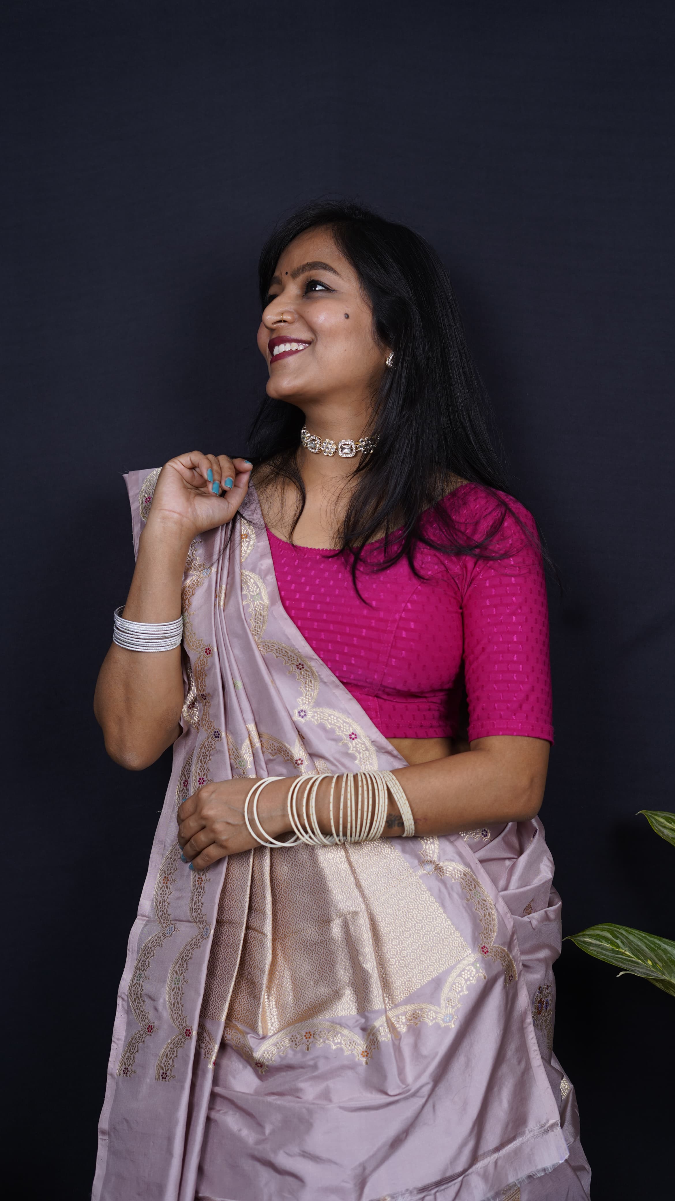 Pure Banarasi Handloom Katan Tilfi Designer Saree