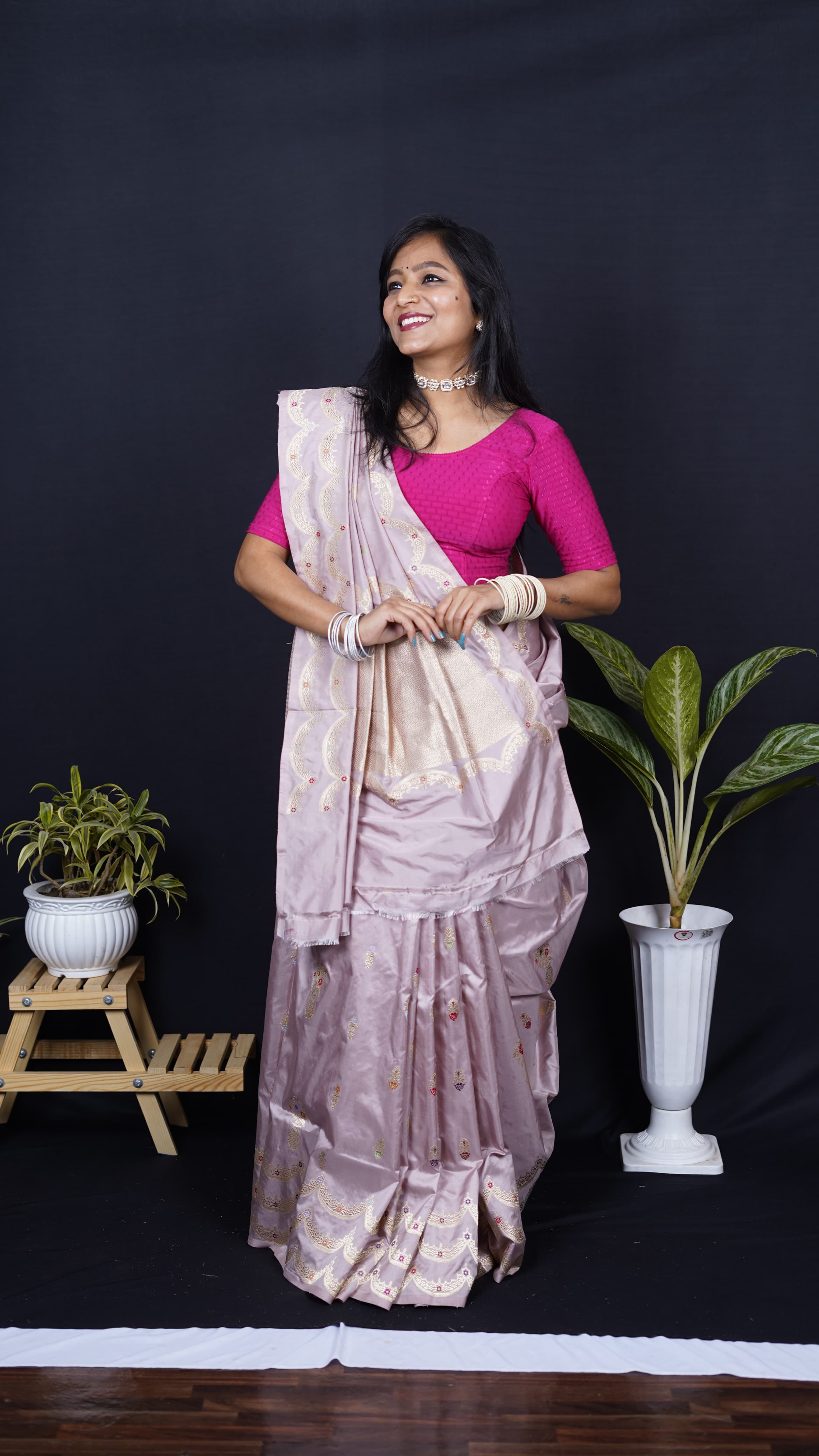 Pure Banarasi Handloom Katan Tilfi Designer Saree