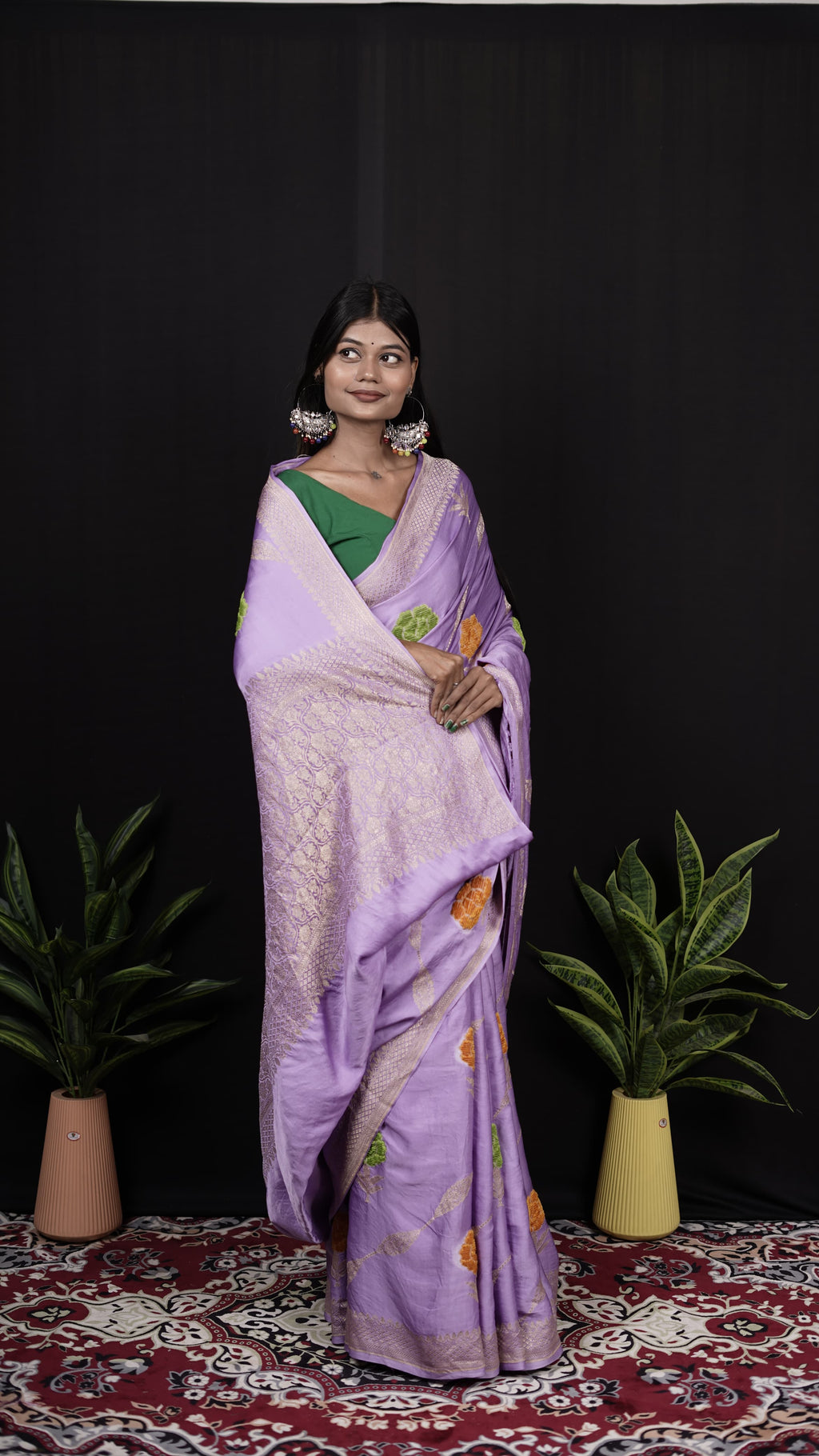 Pure Banarasi Handloom Mashru Velvet Saree