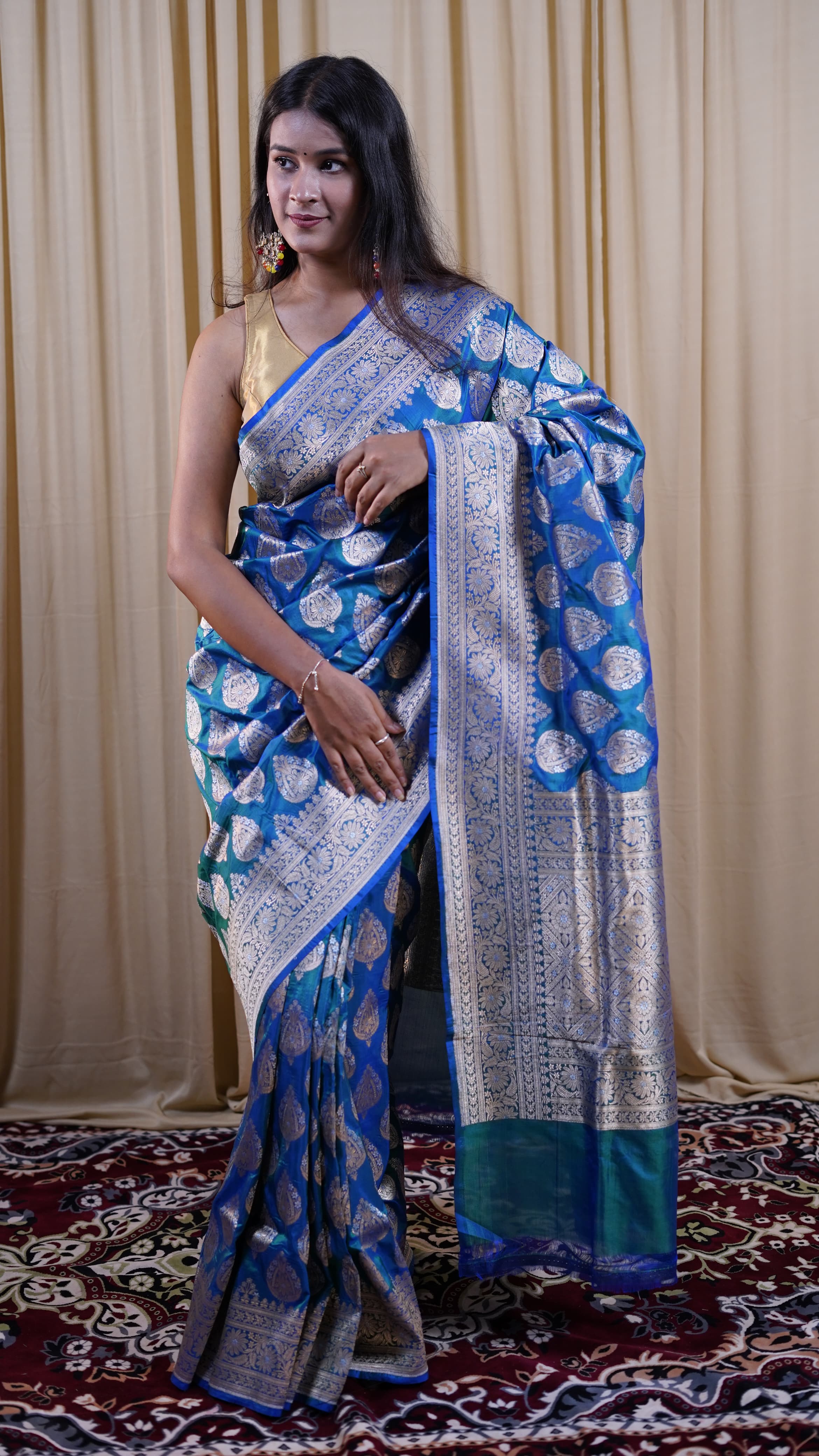 Pure Banarasi Handloom Katan Rupa Sona Patola Saree