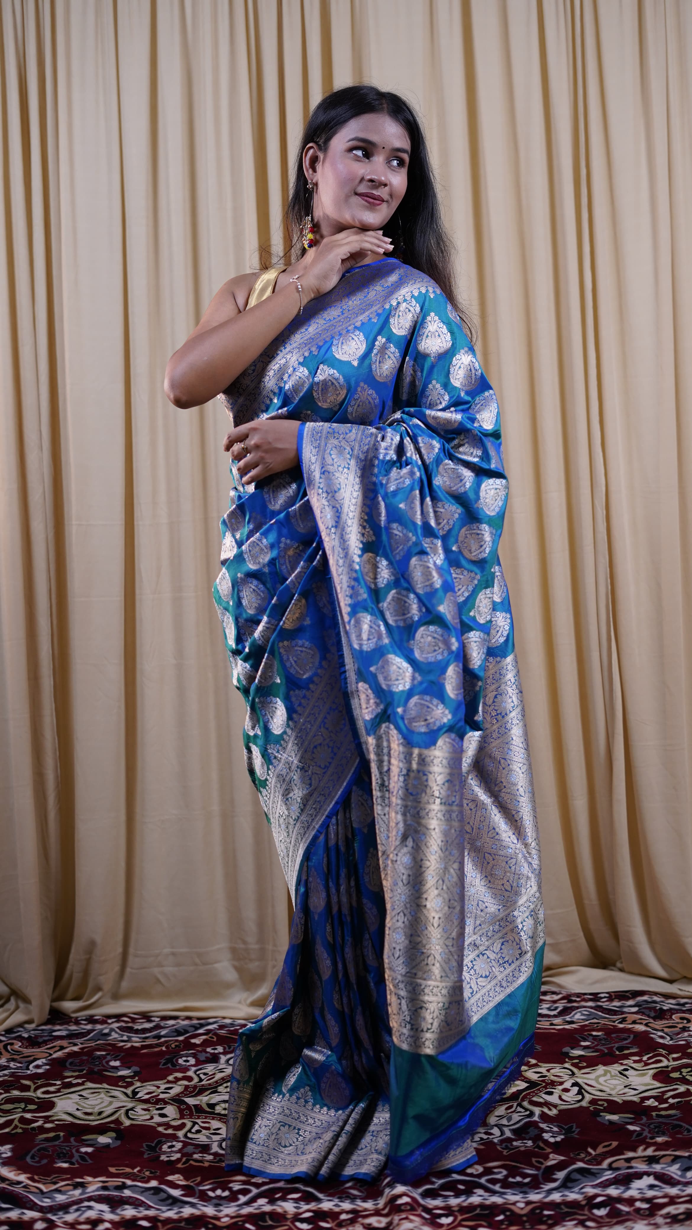 Pure Banarasi Handloom Katan Rupa Sona Patola Saree
