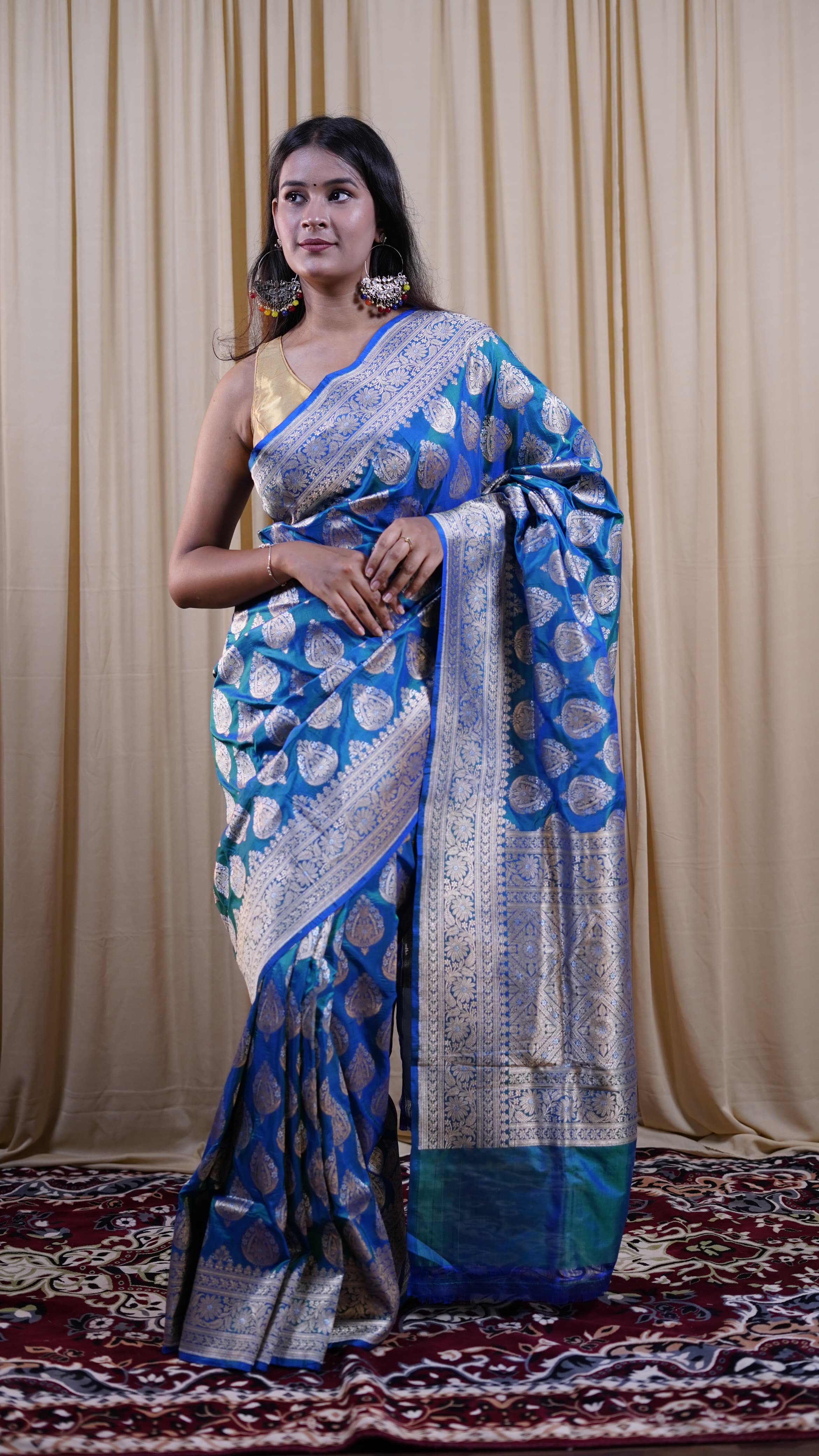 Pure Banarasi Handloom Katan Rupa Sona Patola Saree