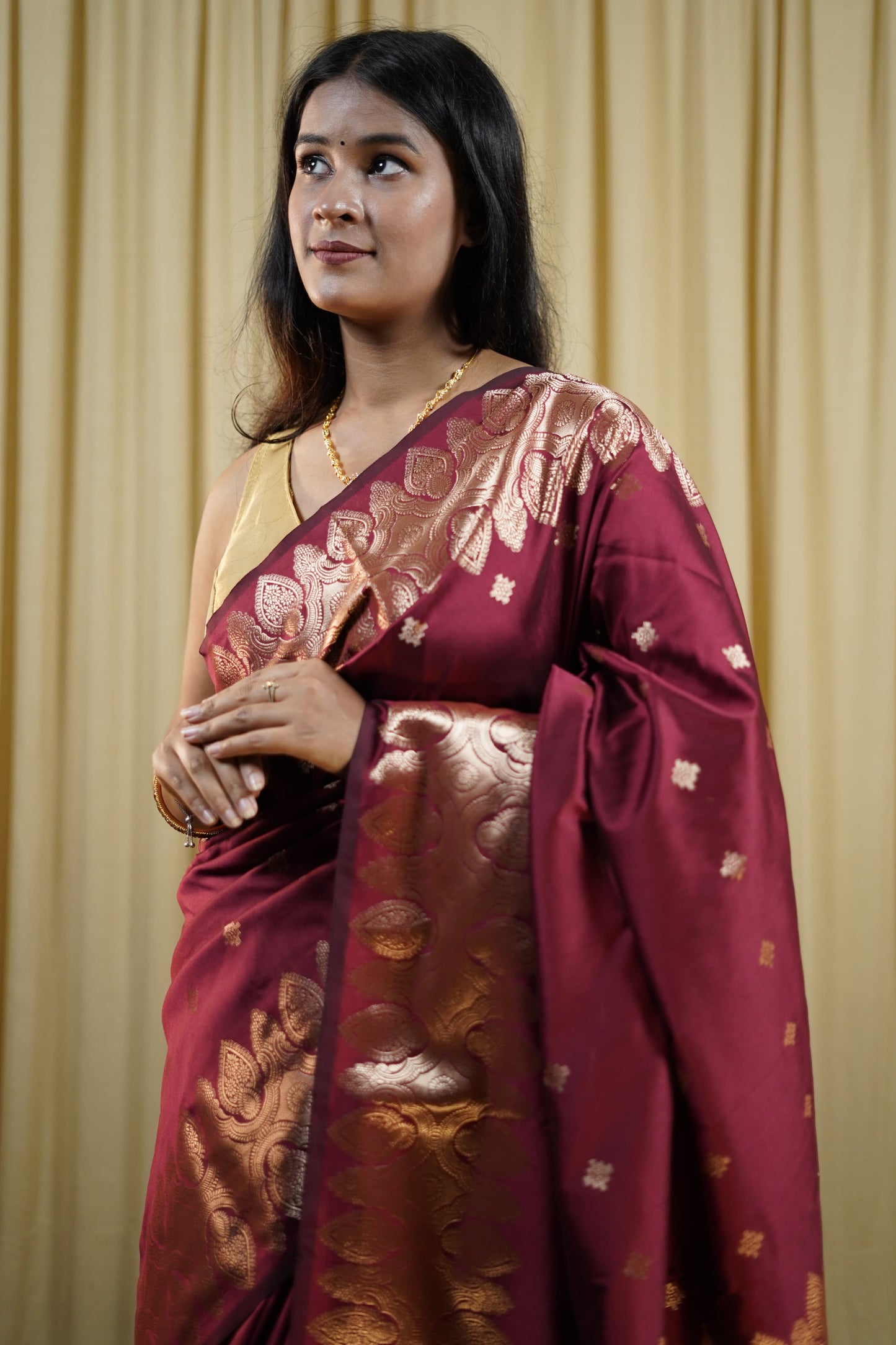 Pure Banarasi Handloom Traditional Boota Saree
