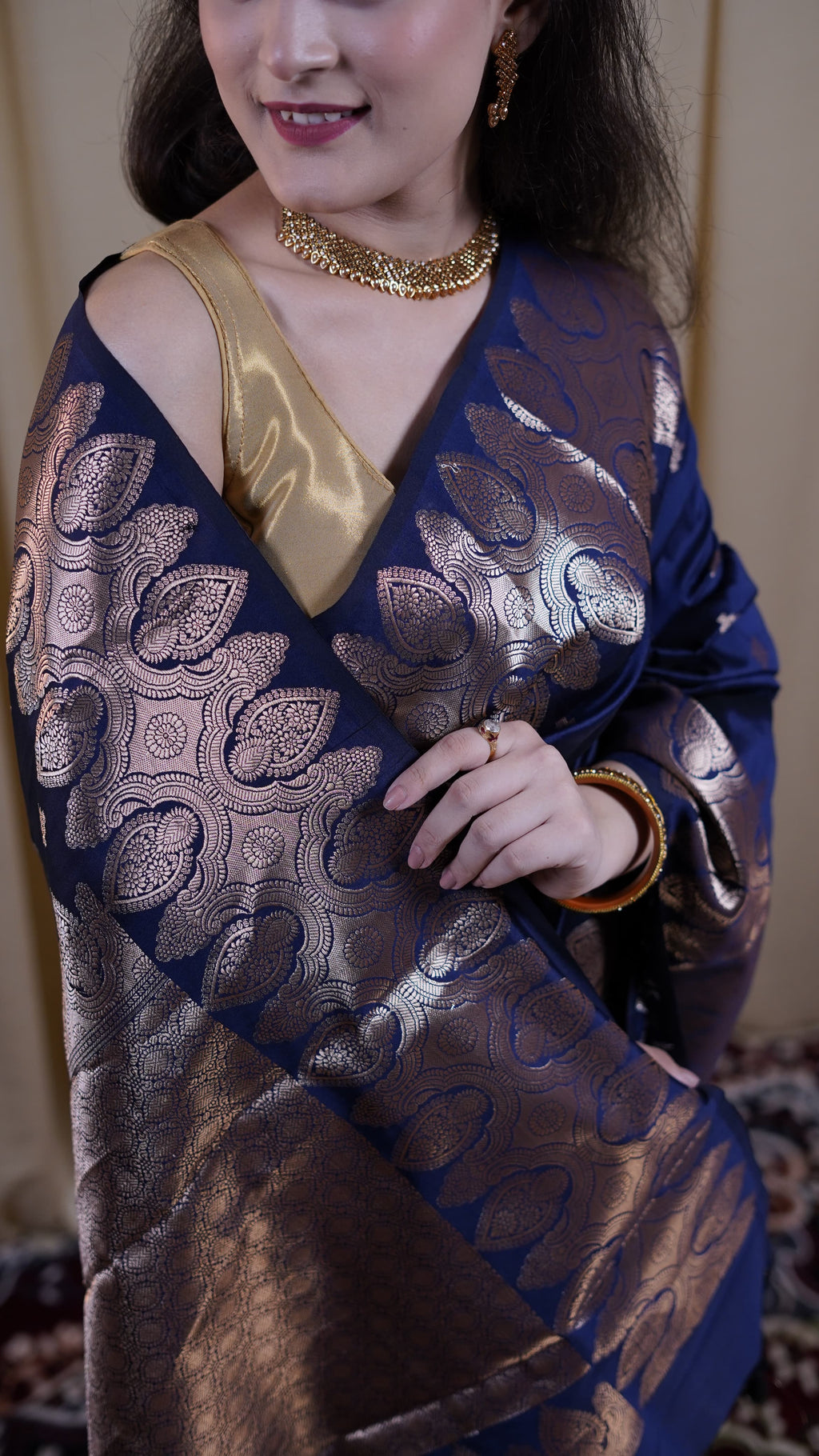 Pure Banarasi Handloom Katan Boota Saree