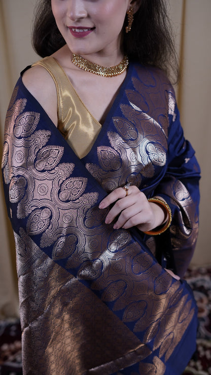 Pure Banarasi Handloom Katan Boota Saree