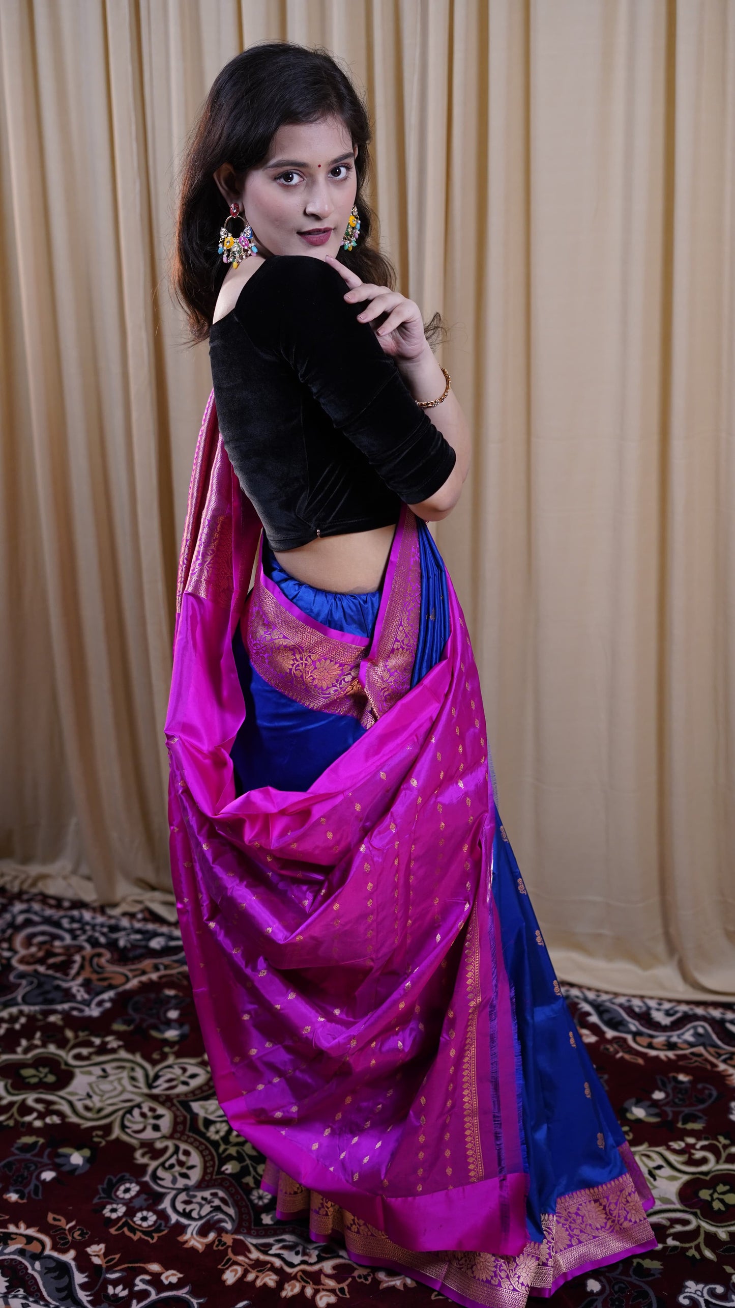 Pure Banarasi Handloom Katan Boota Saree