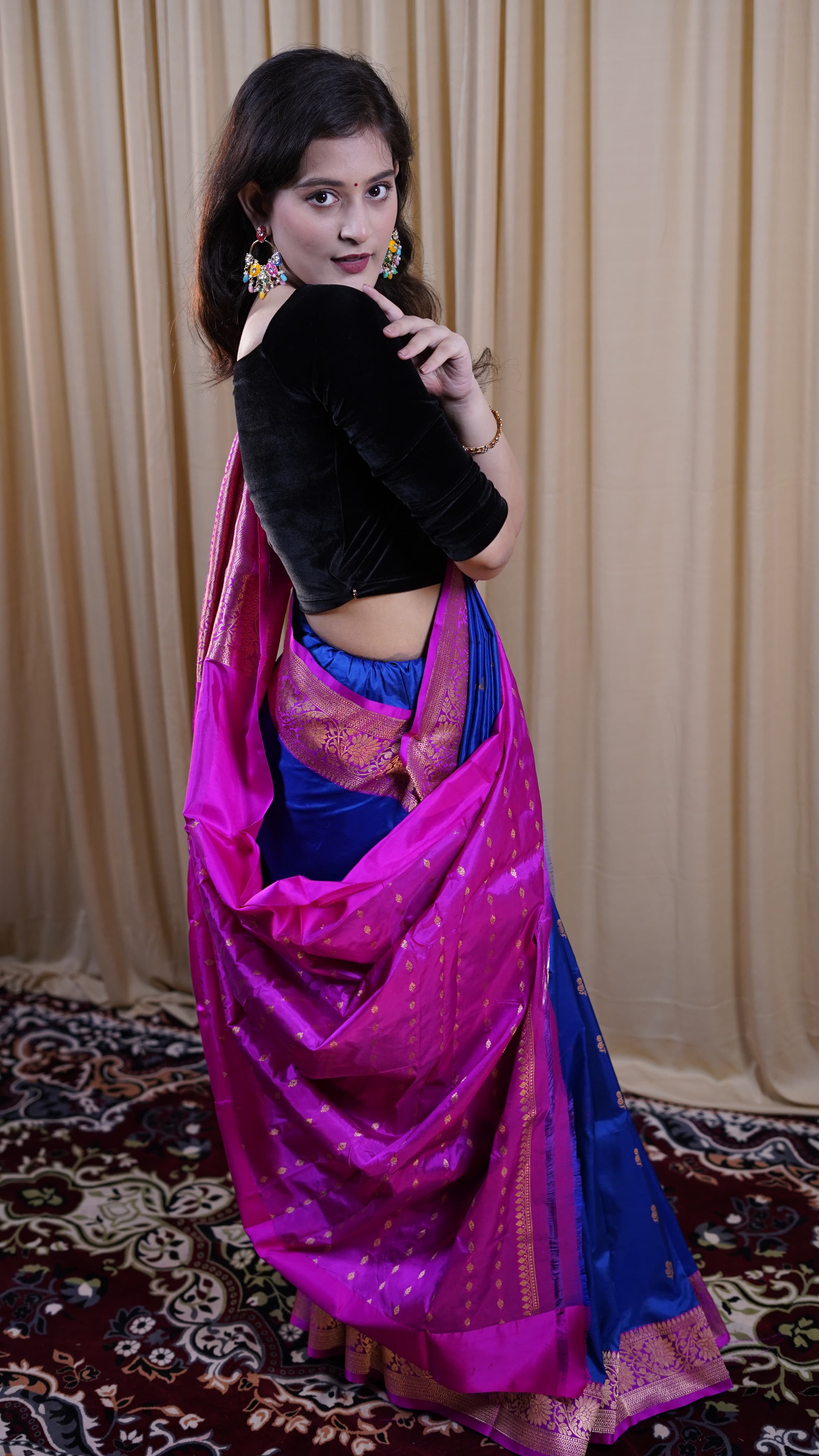 Pure Banarasi Handloom Katan Boota Saree