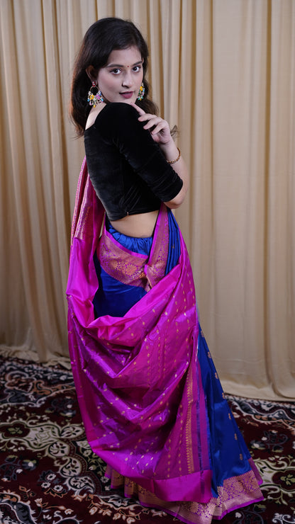 Pure Banarasi Handloom Katan Boota Saree