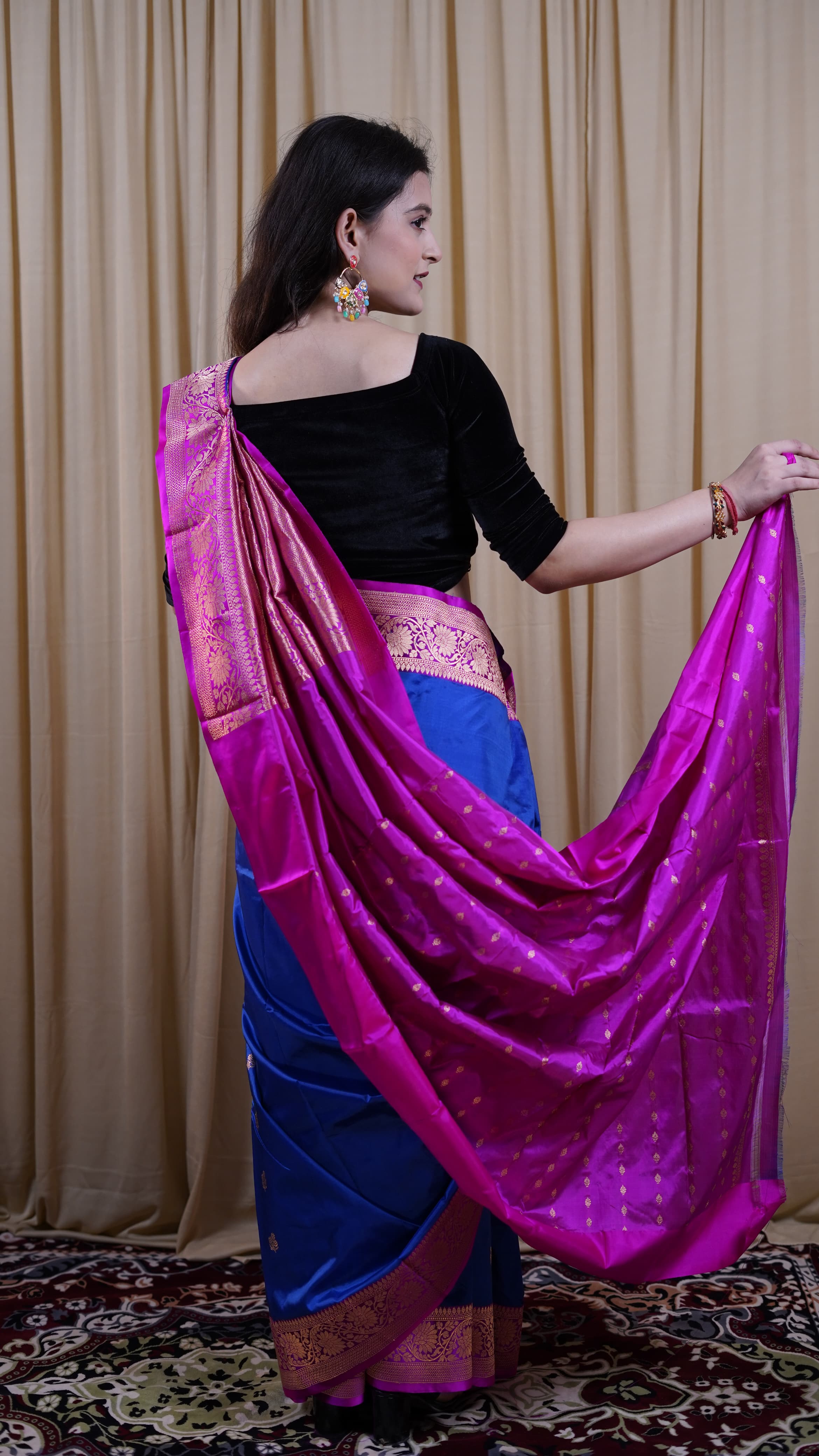 Pure Banarasi Handloom Katan Boota Saree