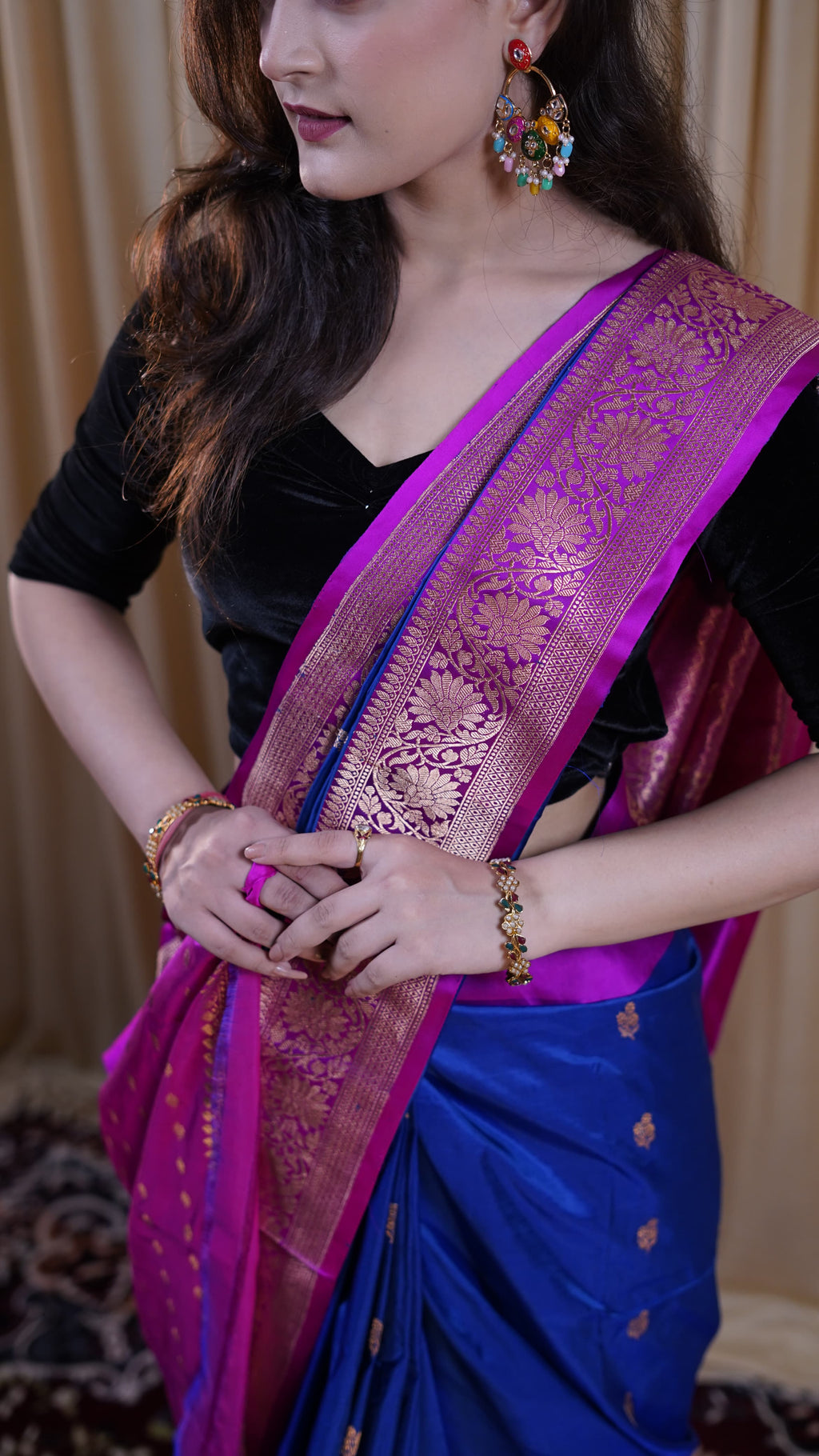 Pure Banarasi Handloom Katan Boota Saree